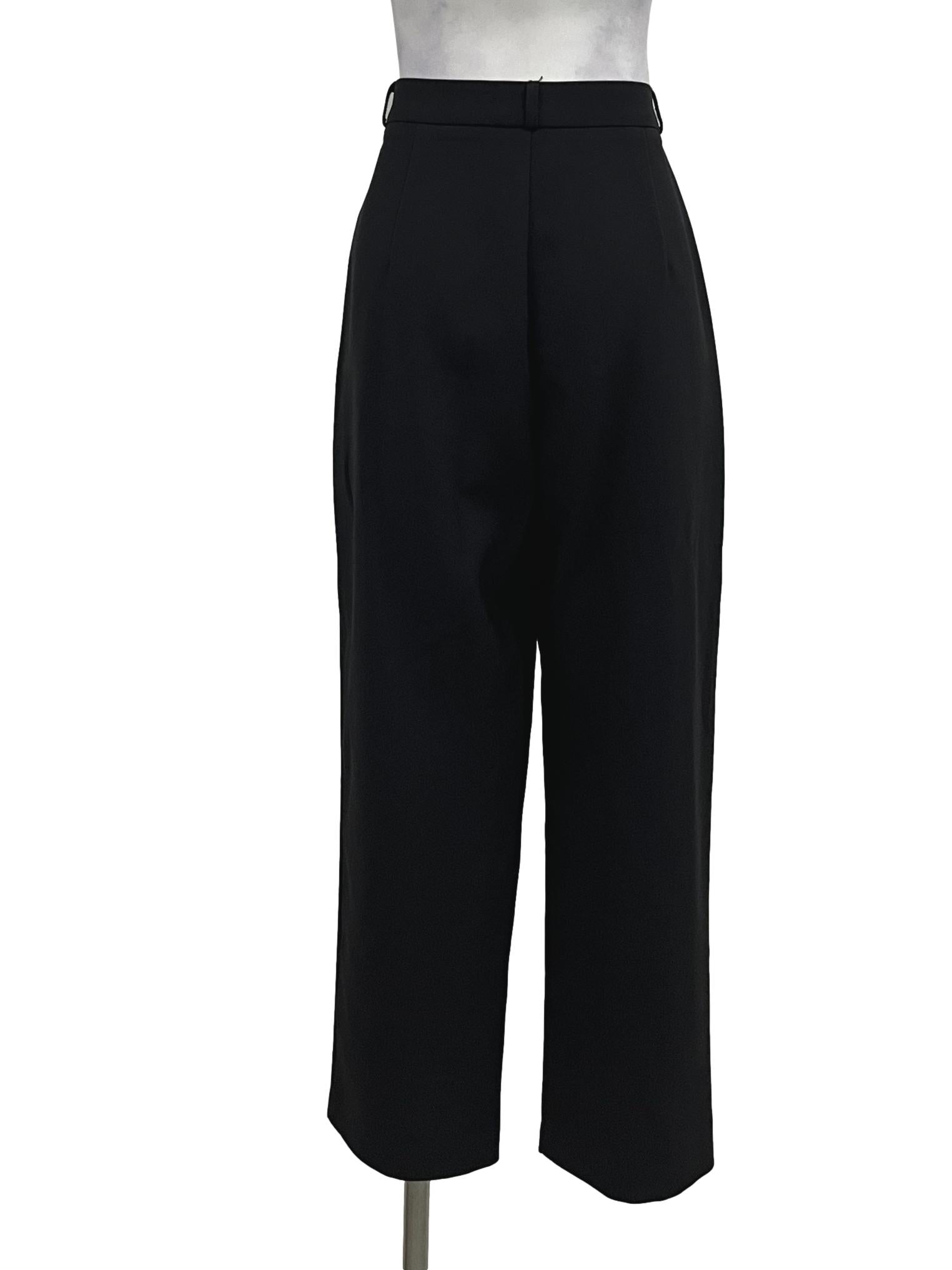 Basic Black Gaucho Pants OSN