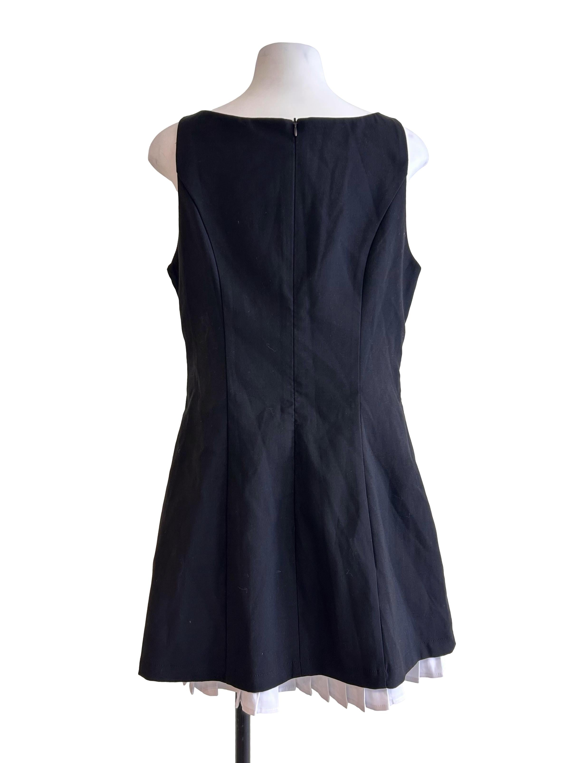 Black Sleeveless A-Line Dress