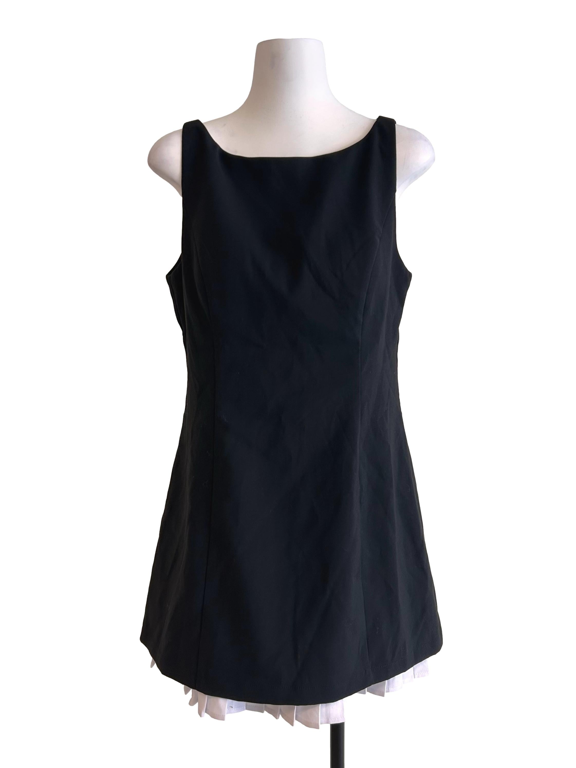 Black Sleeveless A-Line Dress
