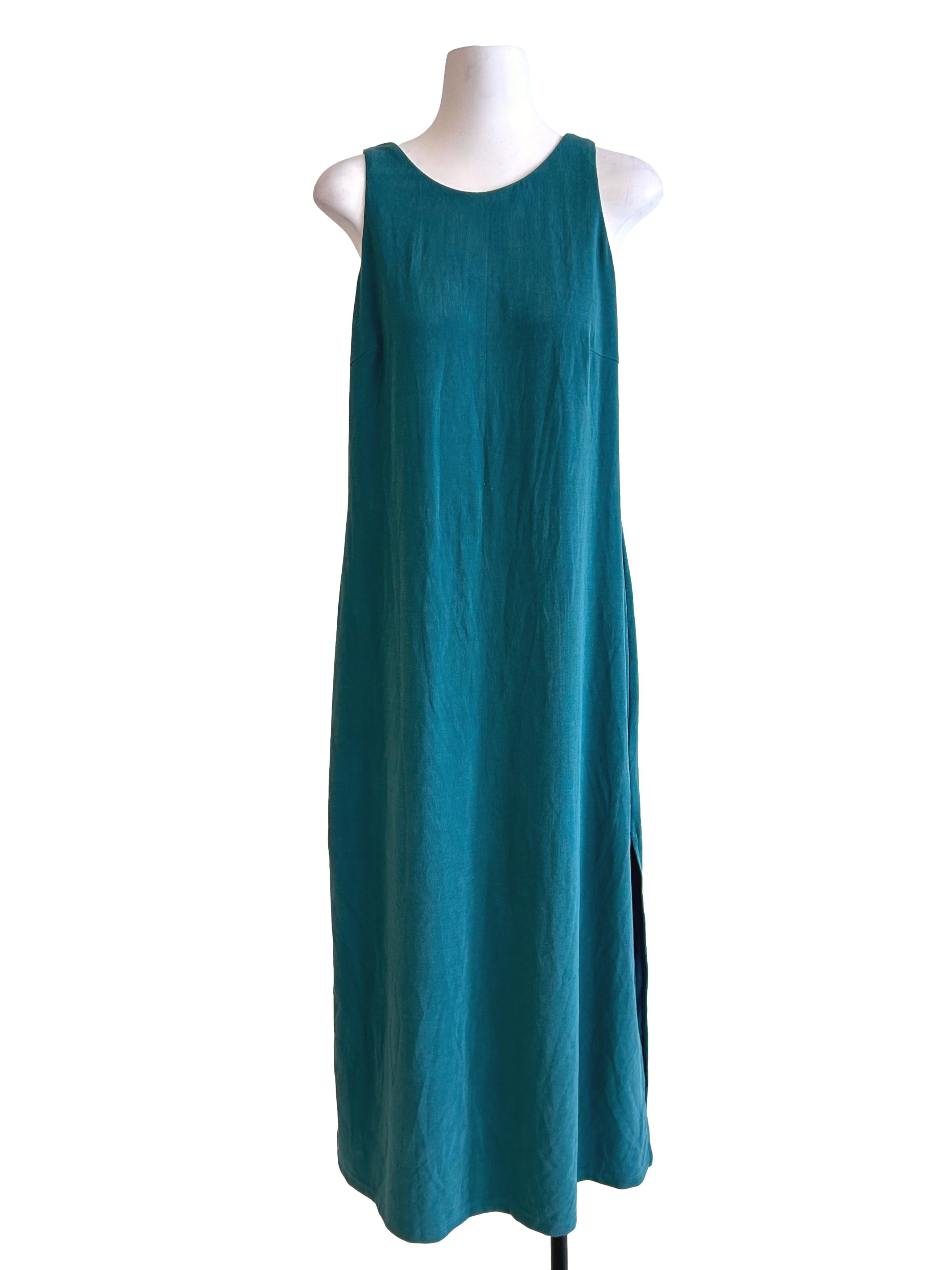 Ocean Blue Sleeveless Shift Dress