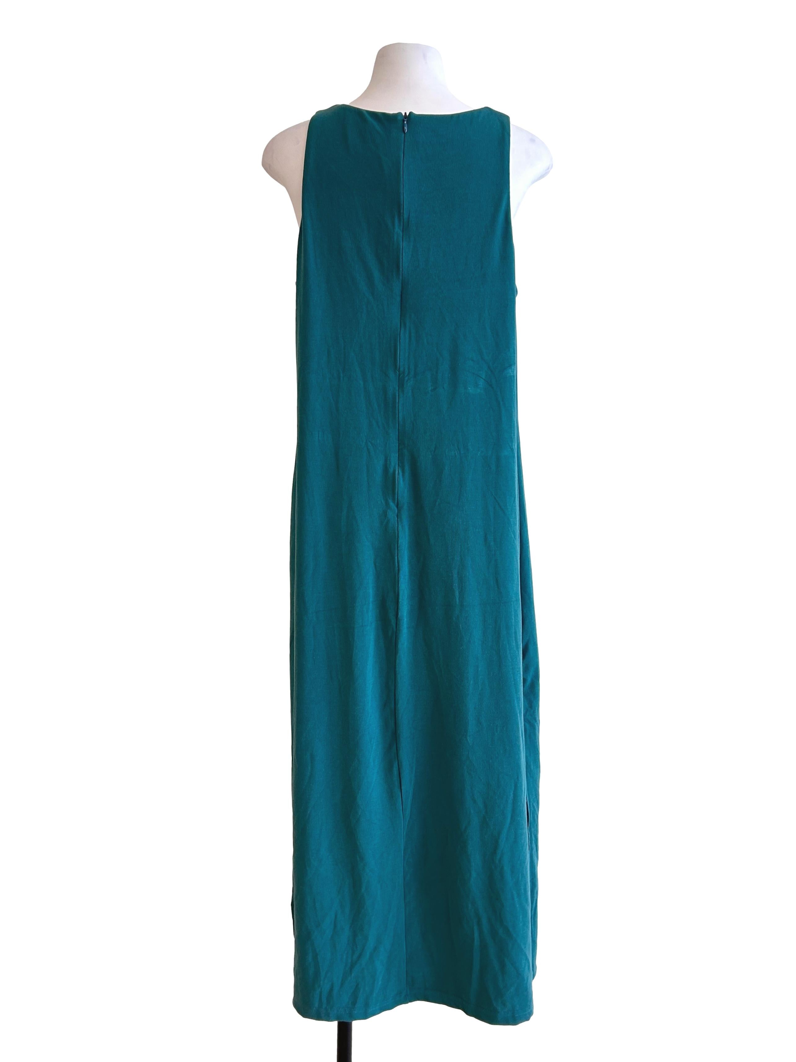 Ocean Blue Sleeveless Shift Dress