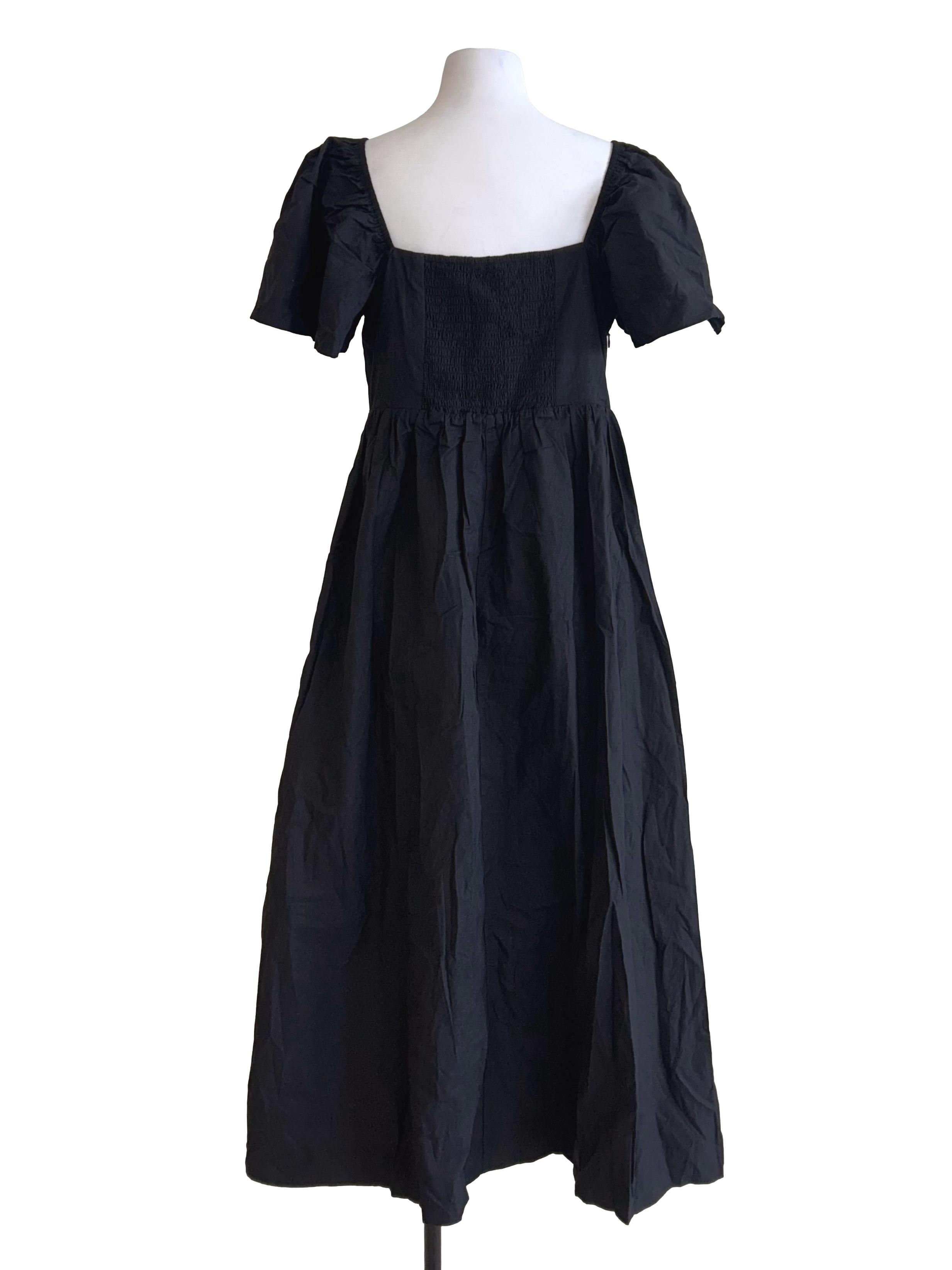 Black Sleeveless A-Line Dress