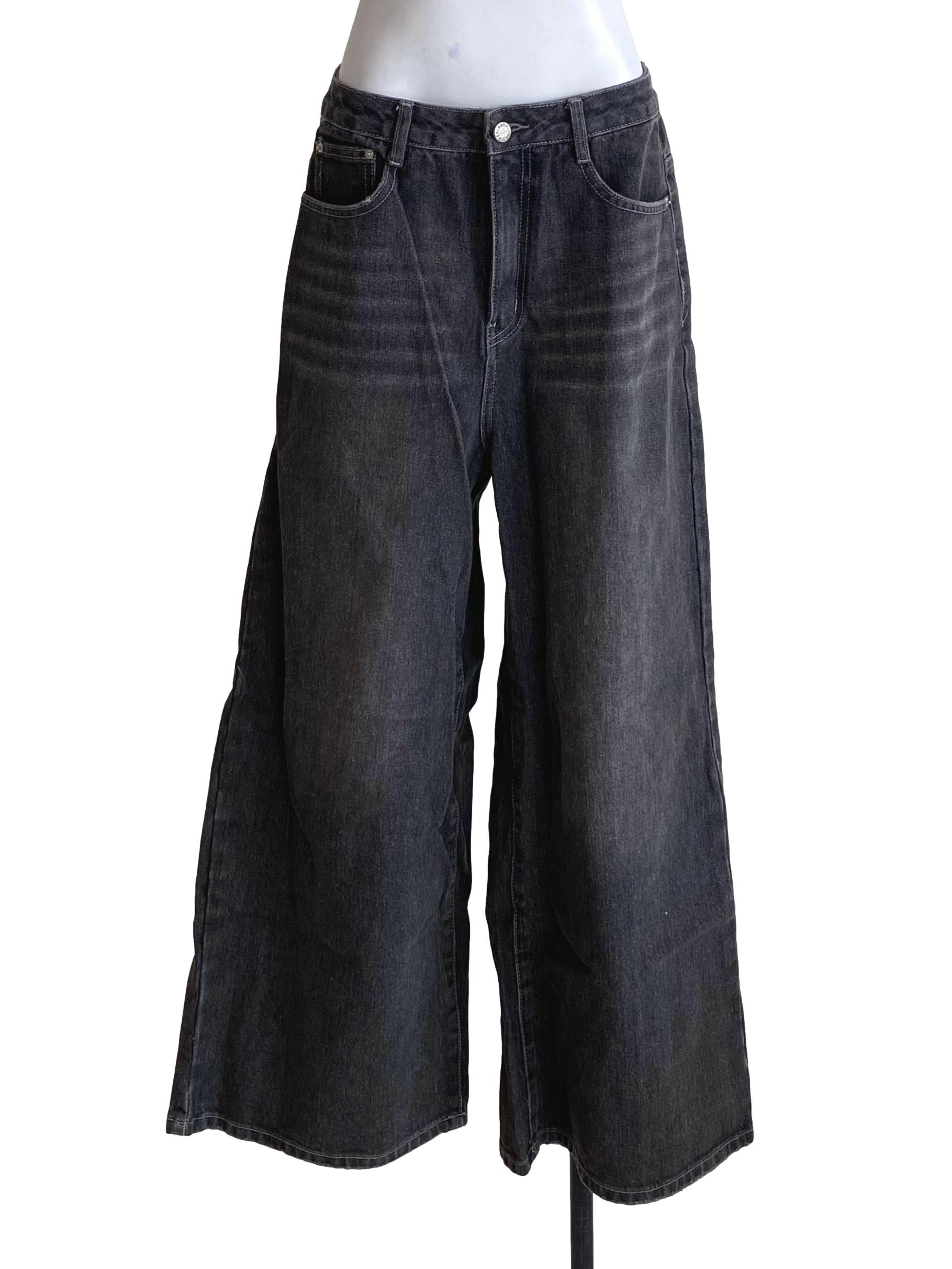 Graphite Denim Black Straight Cut Jeans TTR