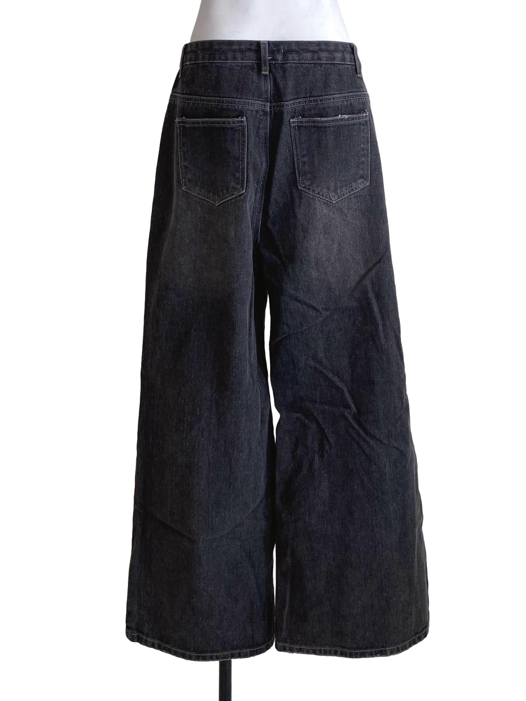 Graphite Denim Black Straight Cut Jeans TTR