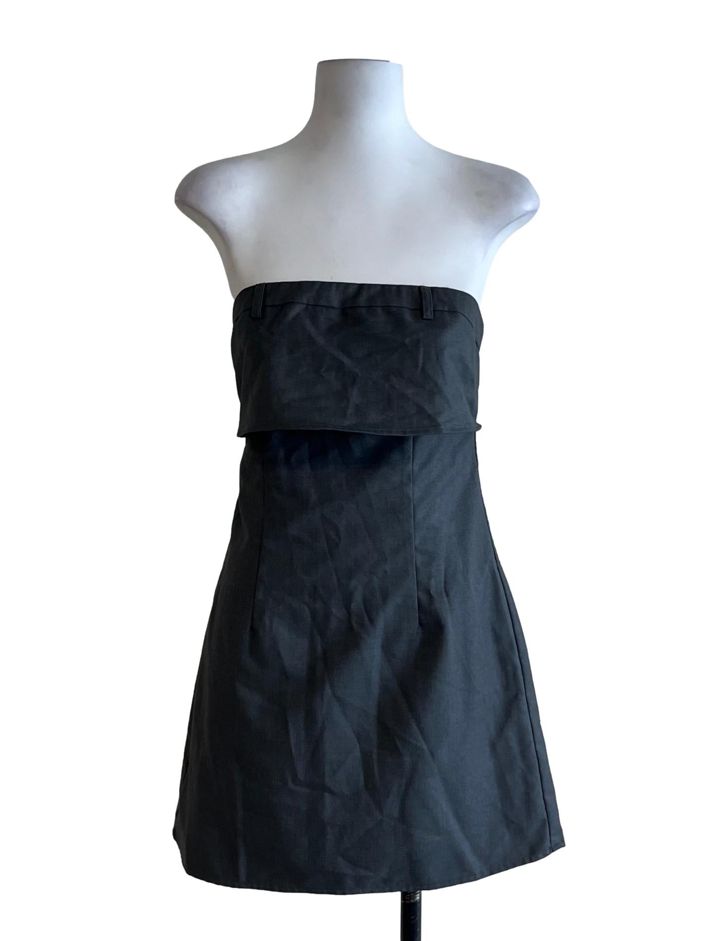 Lead Grey Starpless Sheath Dress