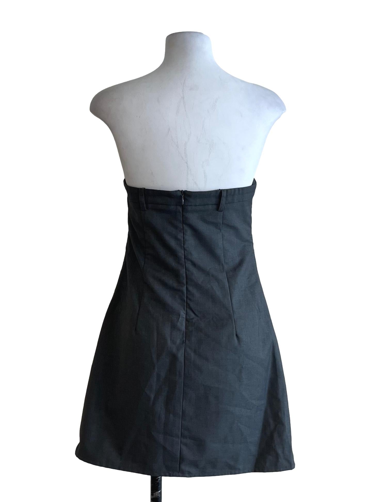 Lead Grey Starpless Sheath Dress