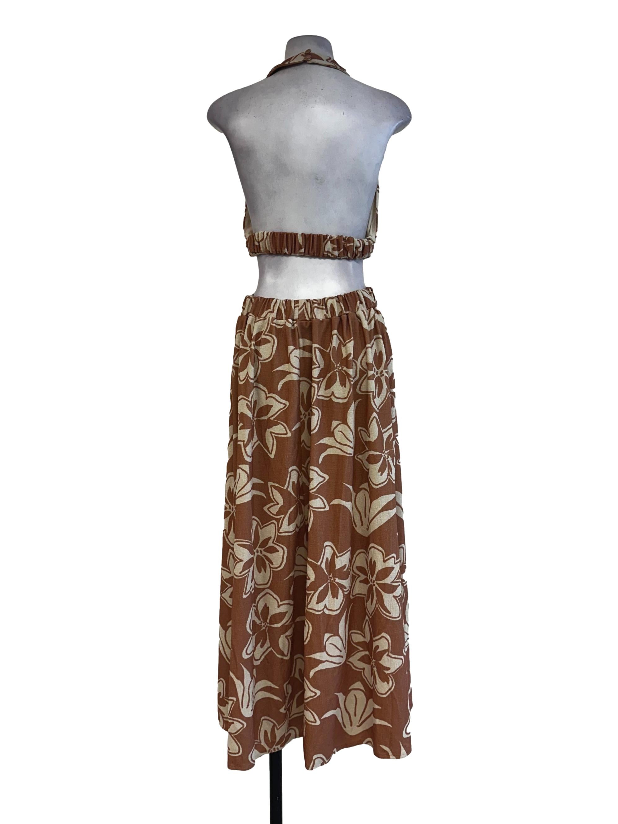 Marmalade Orange Flower Printed Dress