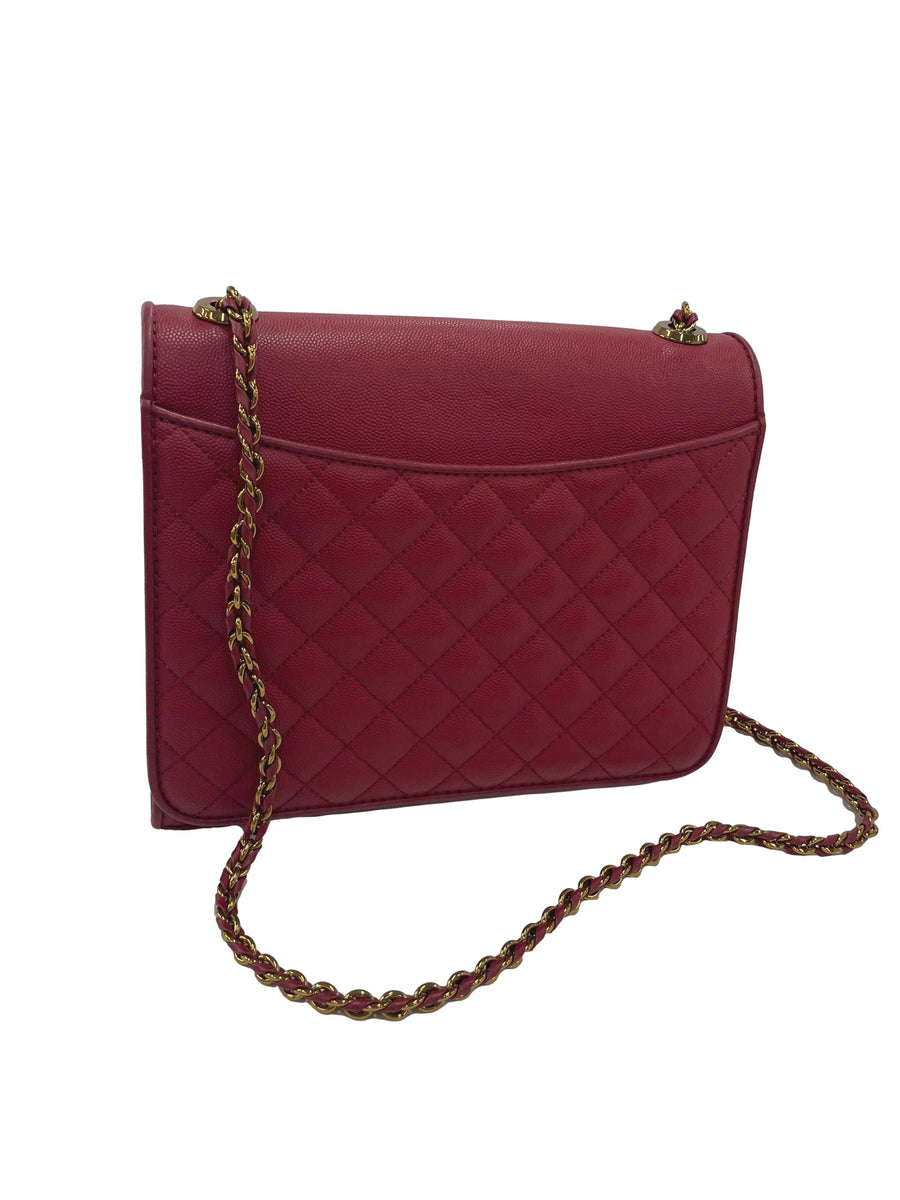 Charles & Keith Red Quilted Sling Bag | REFASH