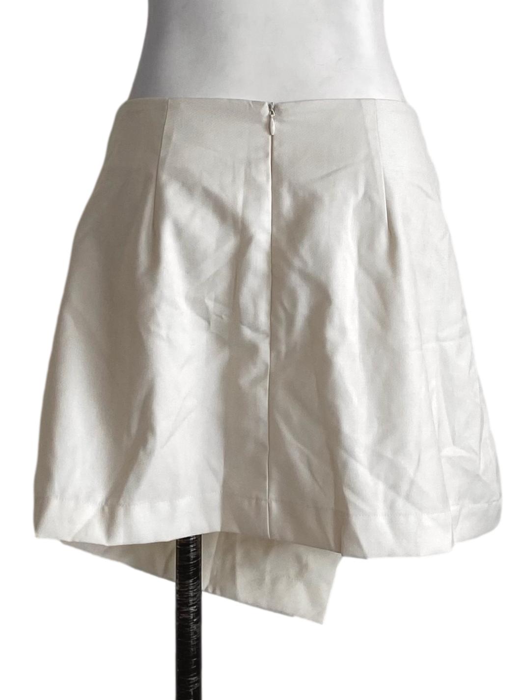 Soft Cream White Tie Wrap Skorts LB