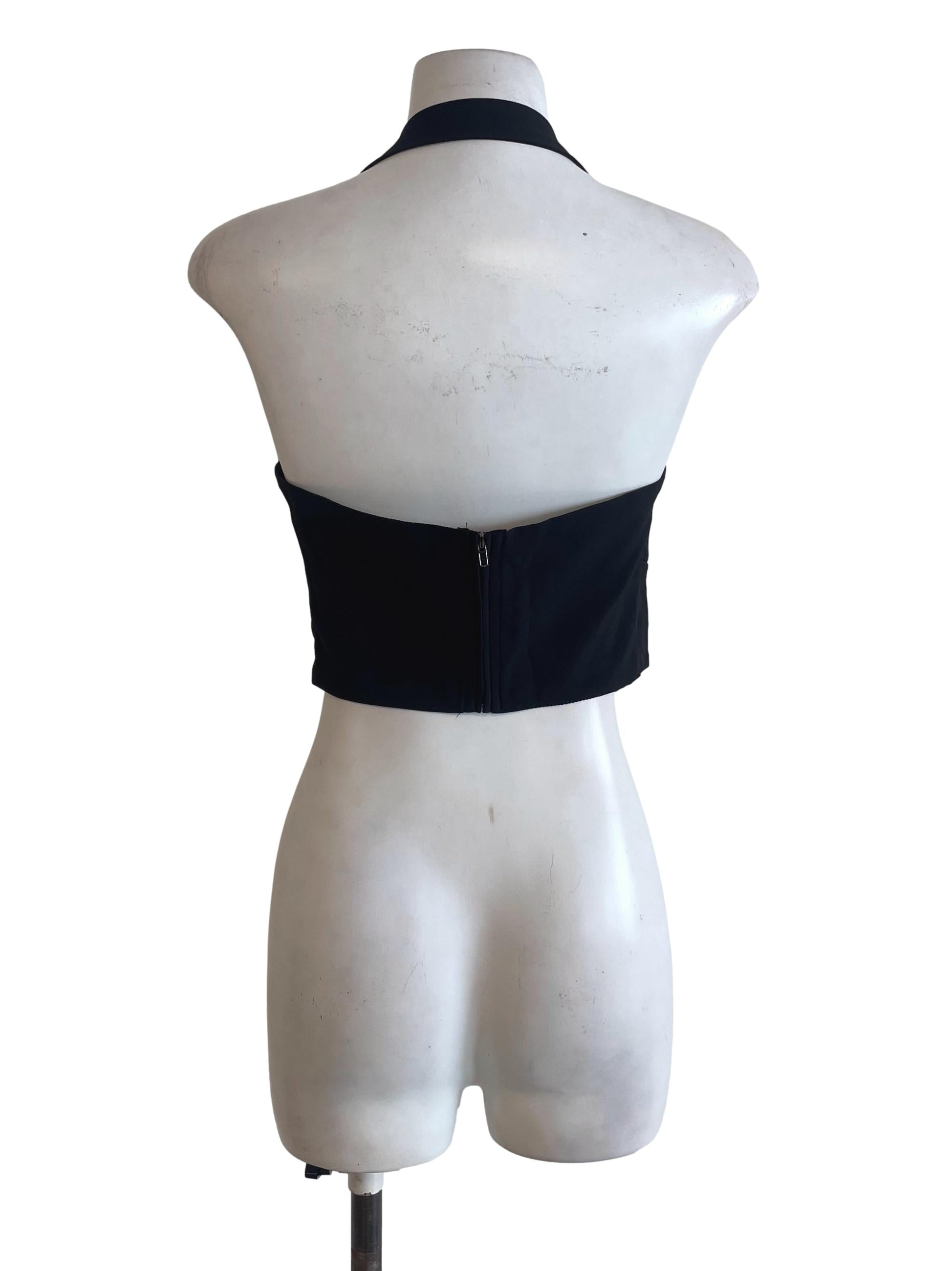 Black Halter Top YHF