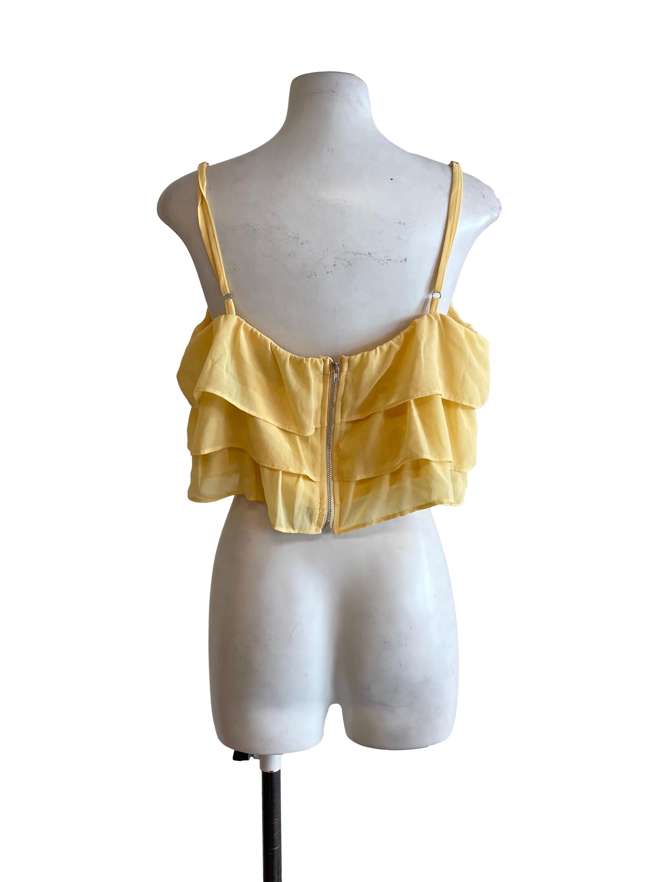 Yellow Layered Tube Top