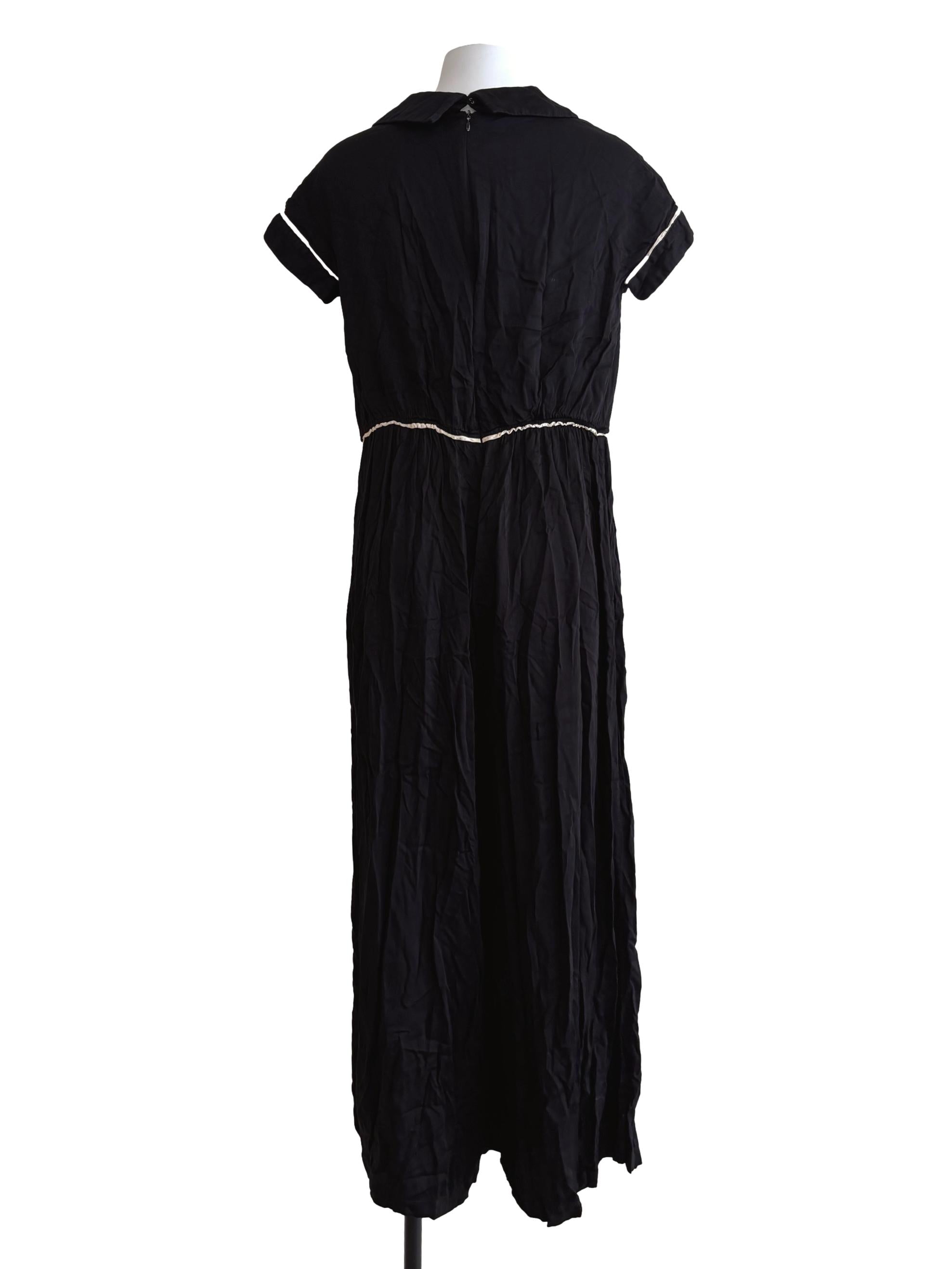 Rich Black Surplice Jumpsuit
