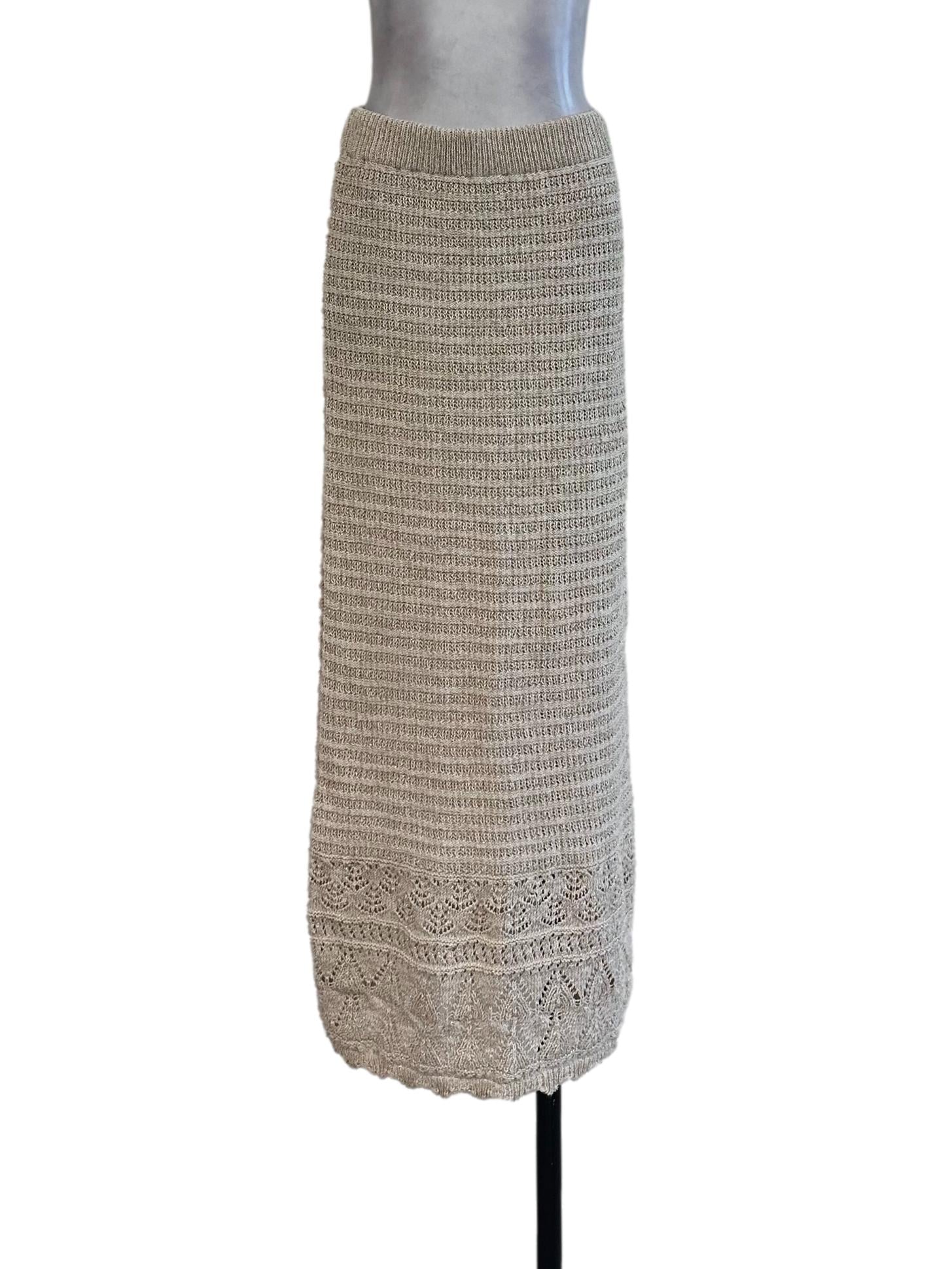 Sugar Cookie Knitted Skirt