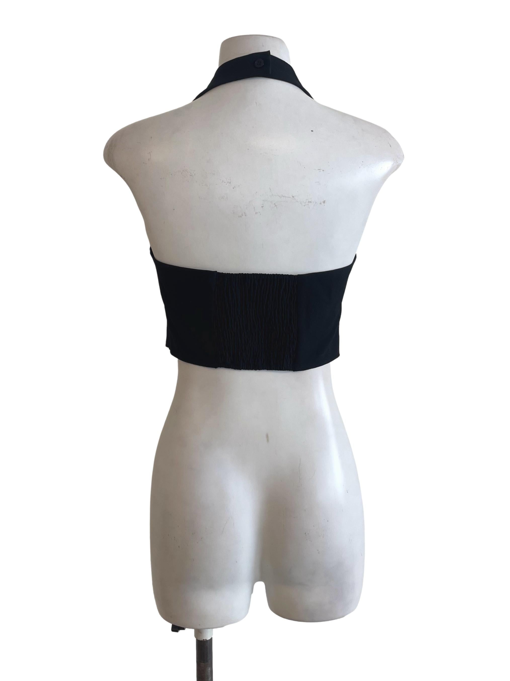 Black Halter Top