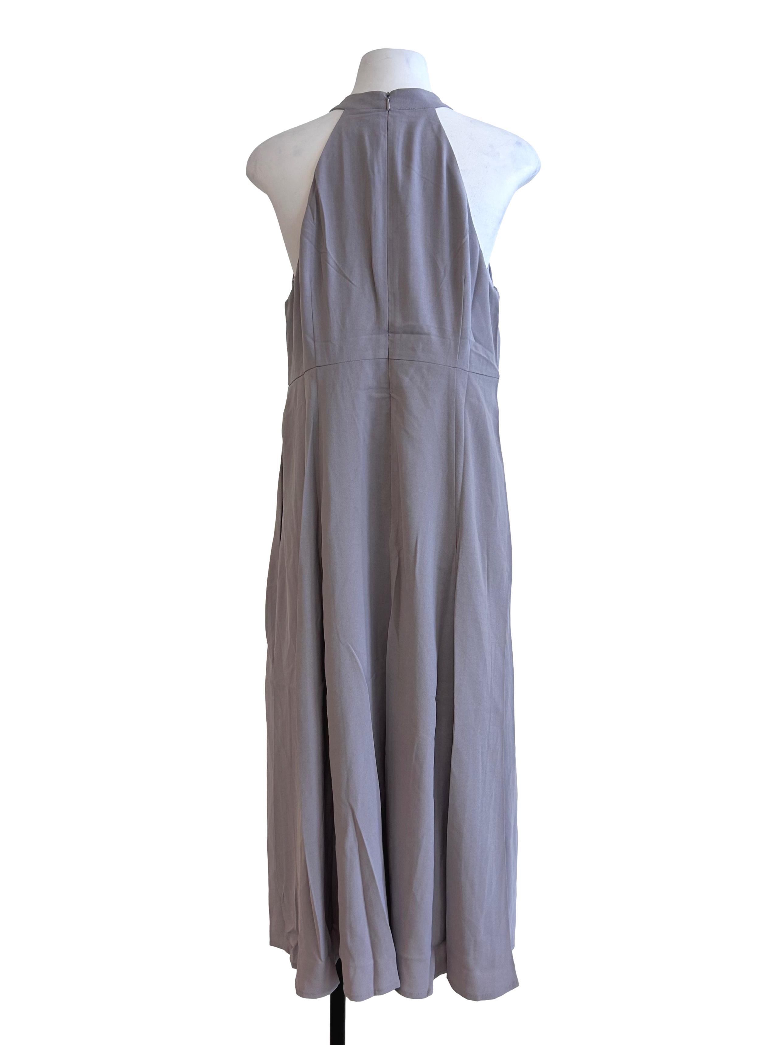 Lavender Halter Neck Dress
