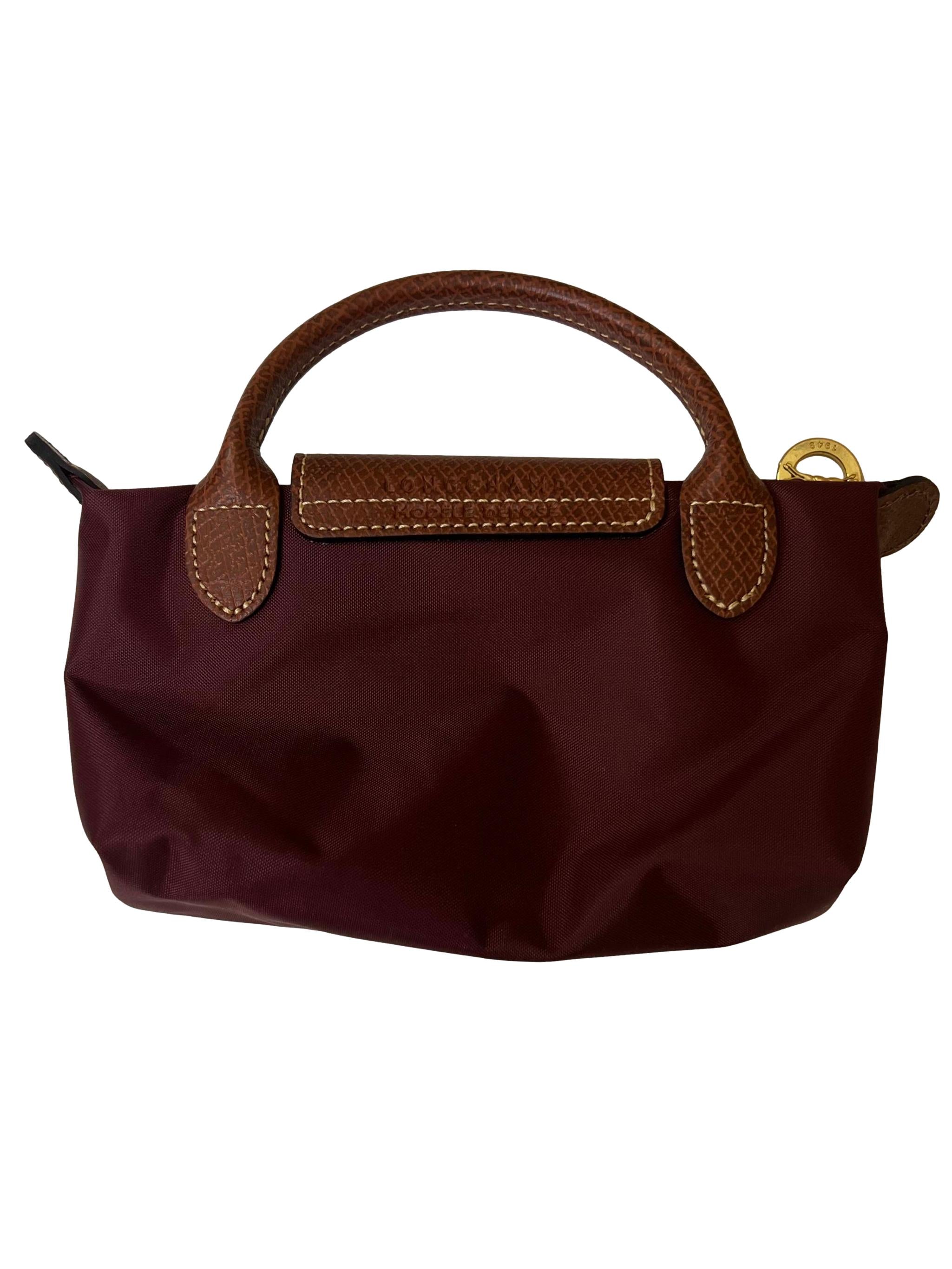 Maroon Leather Longchamp Size XS Handbag CSN