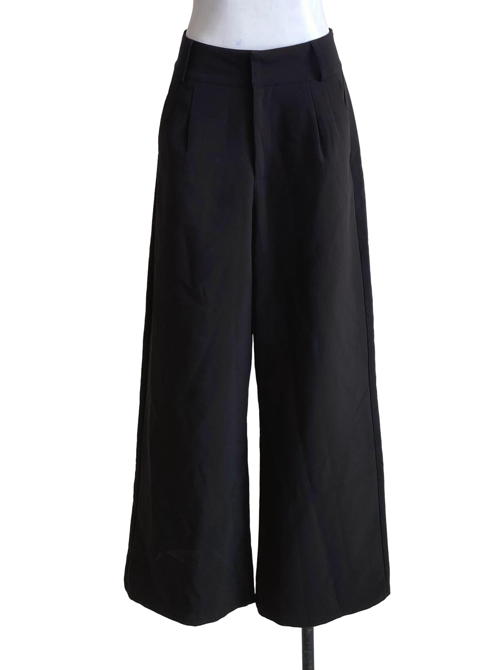 Pitch Black Formal Straight Slack Pants