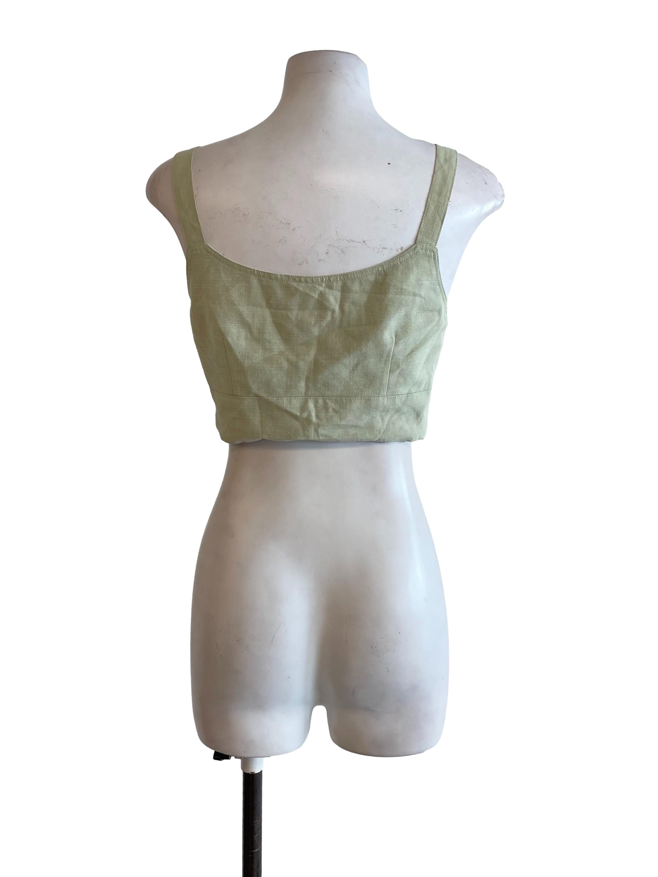 Light Green Bralette Top