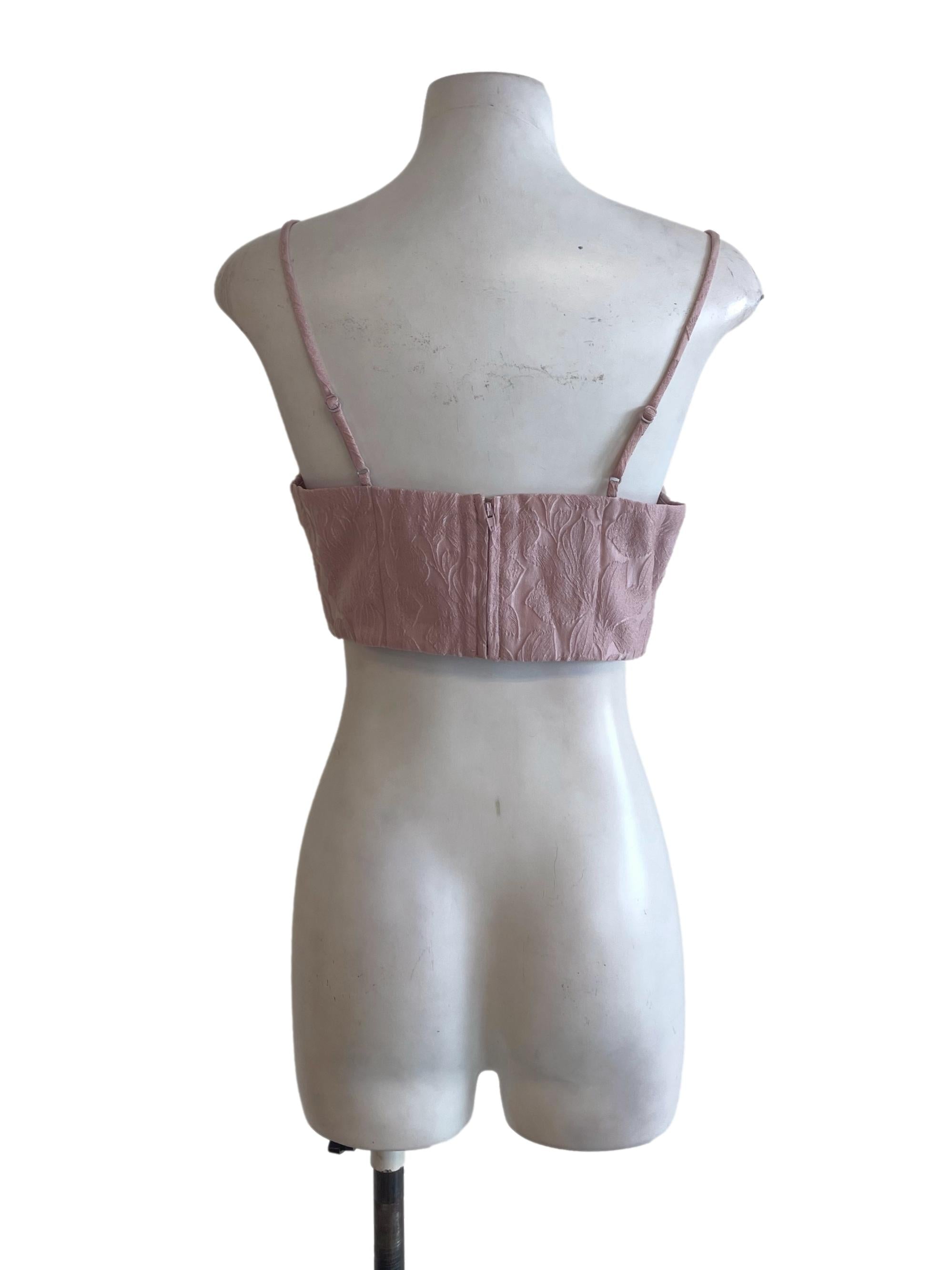 Rose Gold Spaghetti Strap Crop Top LB