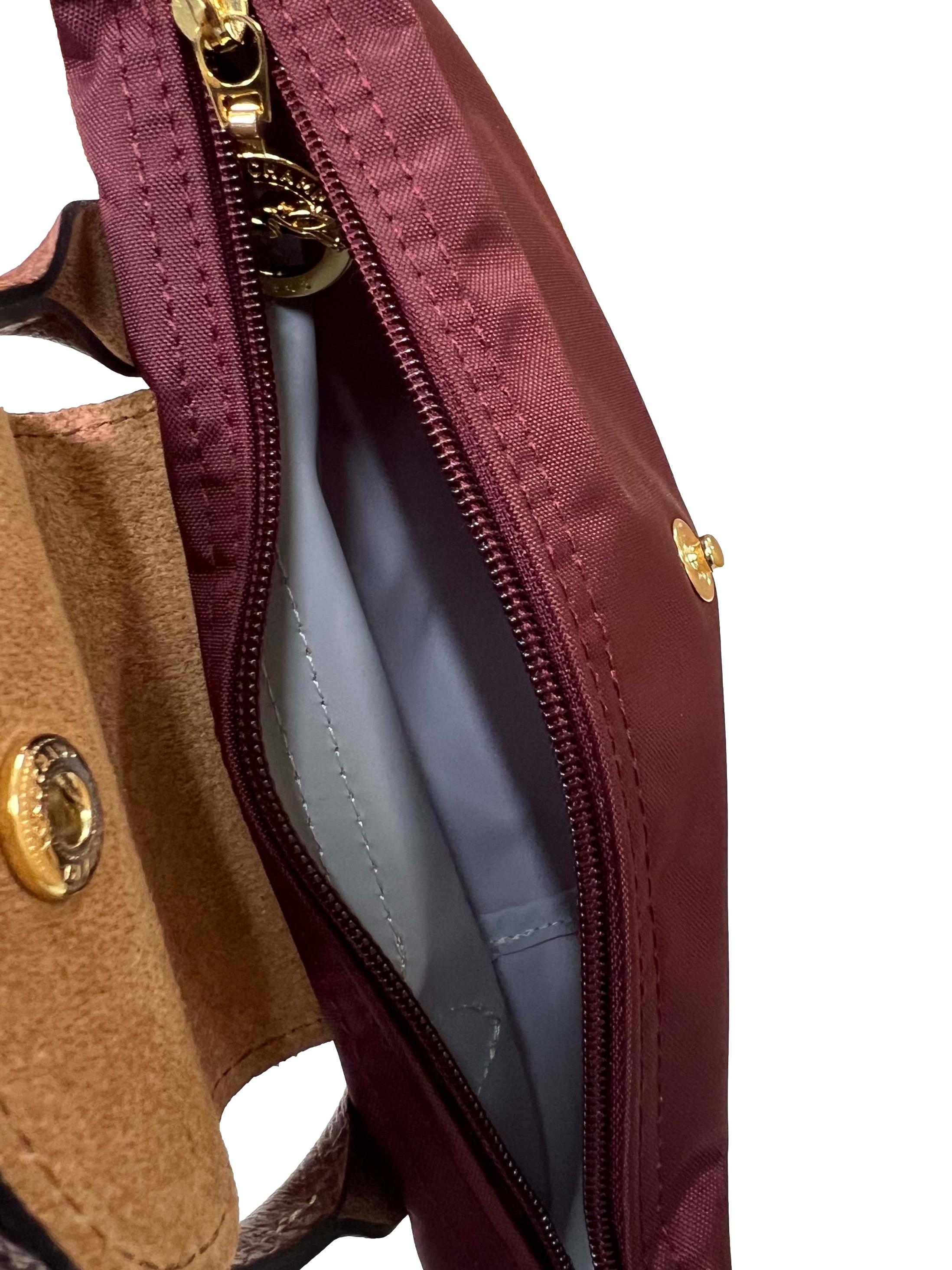Maroon Leather Longchamp Size XS Handbag CSN