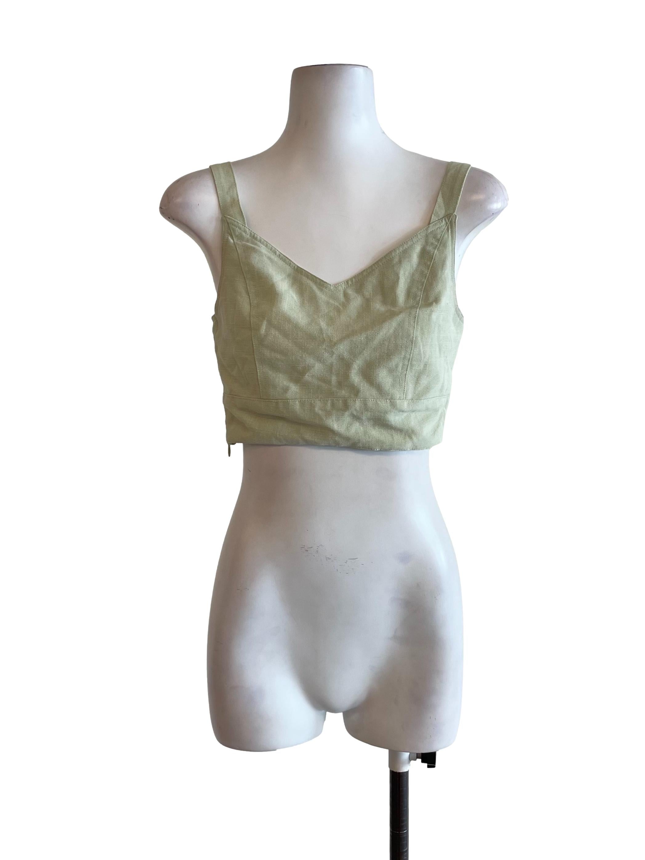 Light Green Bralette Top