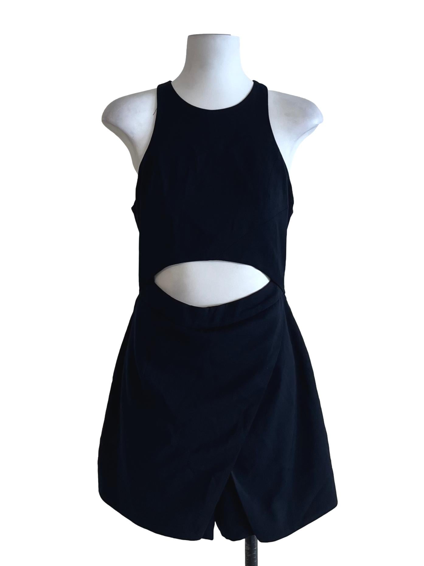 Peacock Blue Jewel Neckline Romper