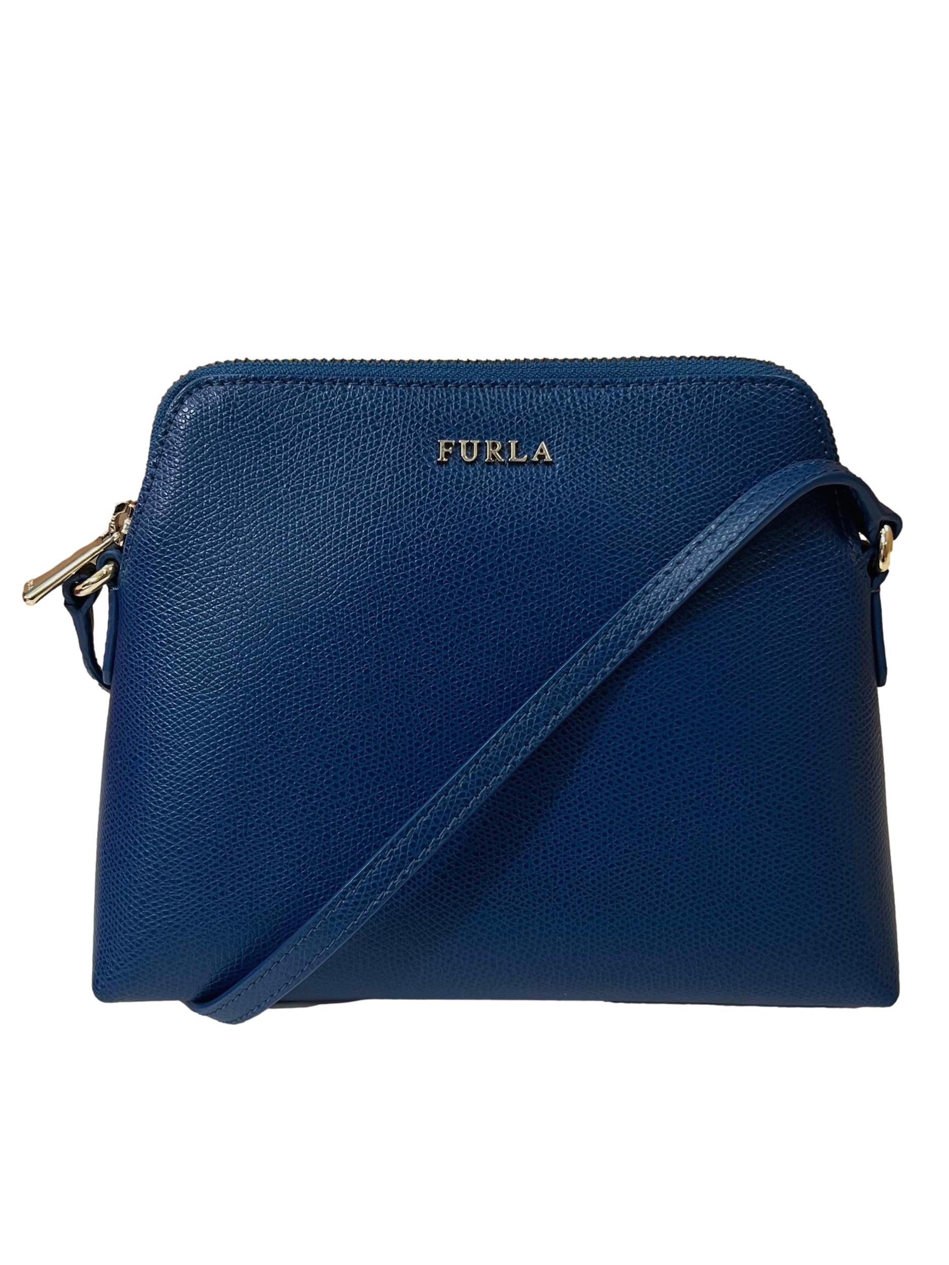 Blue Leather Furla Handbag CSN