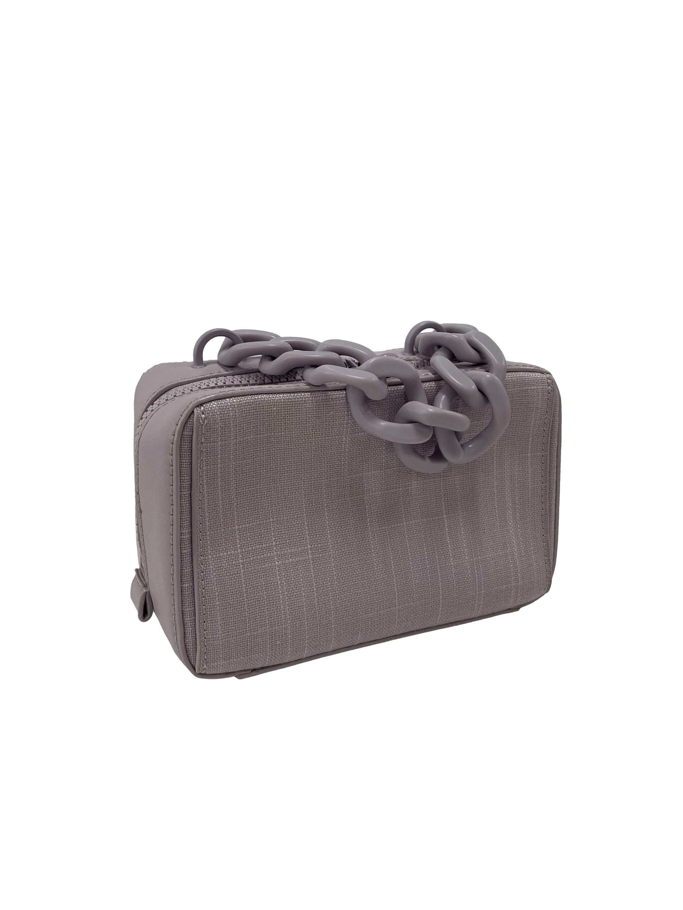 Lilac Boxy Chained Bag