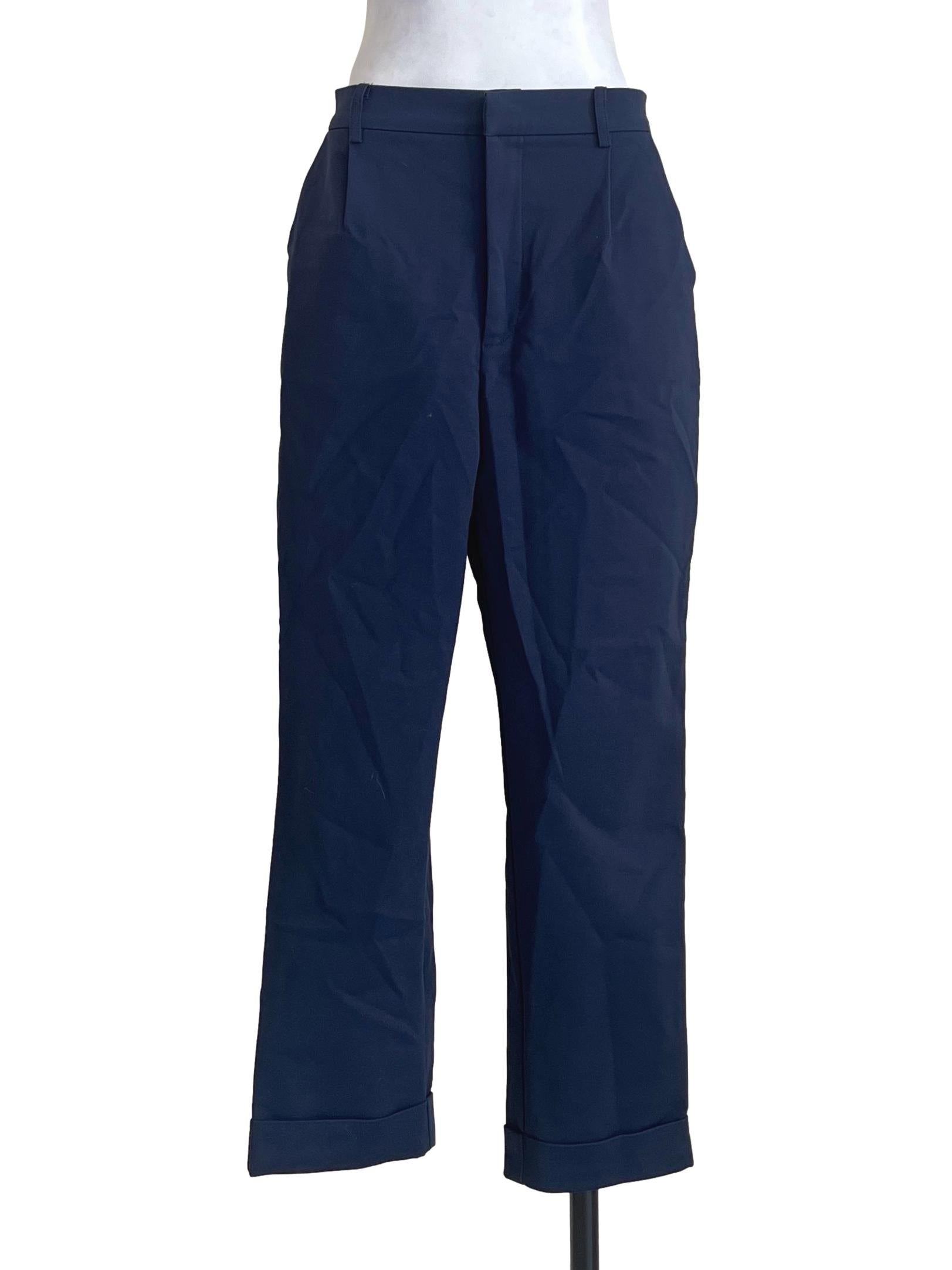 Peacock Blue Straight Pants LB