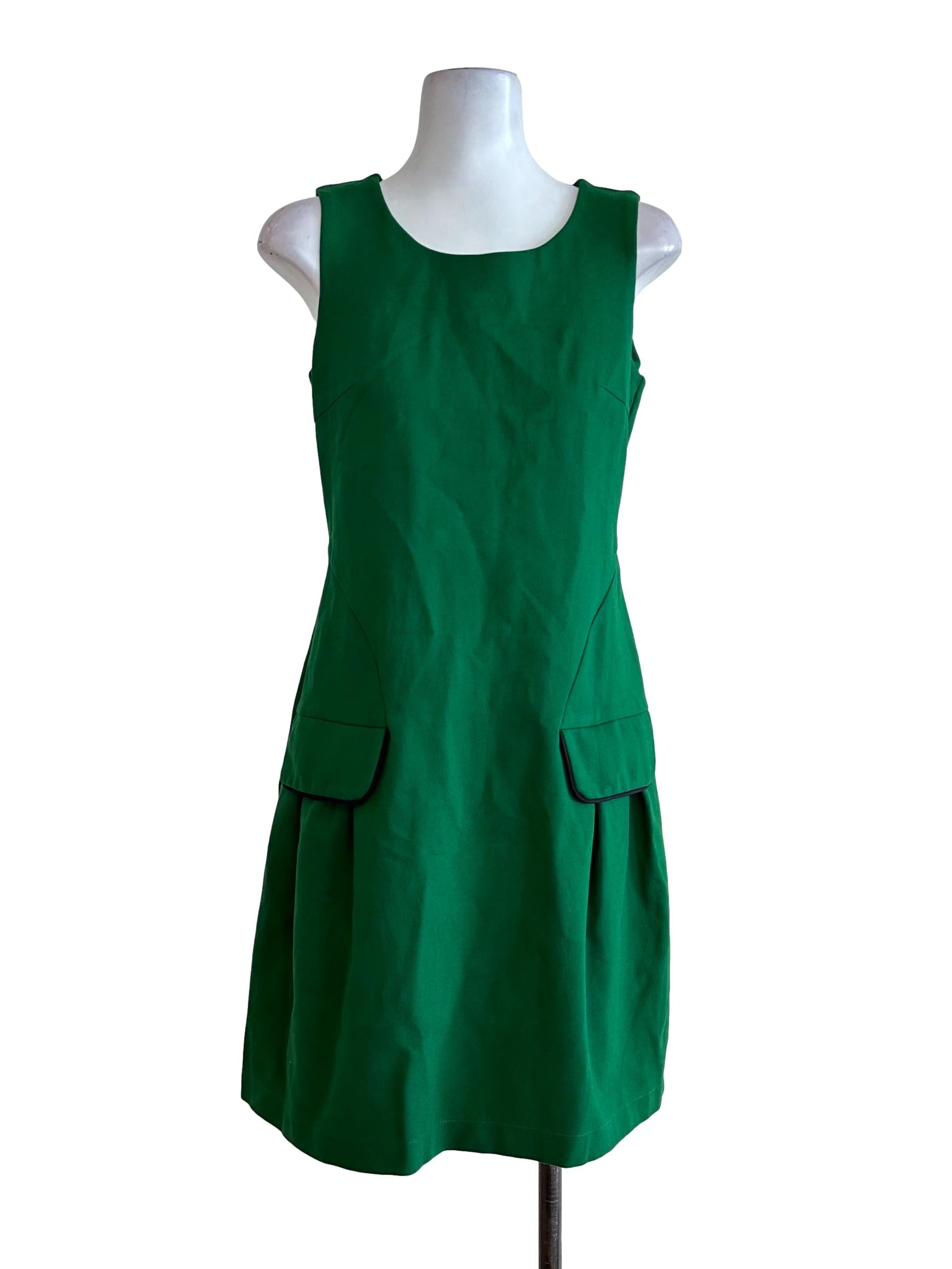 Emerald Green Plain Dress