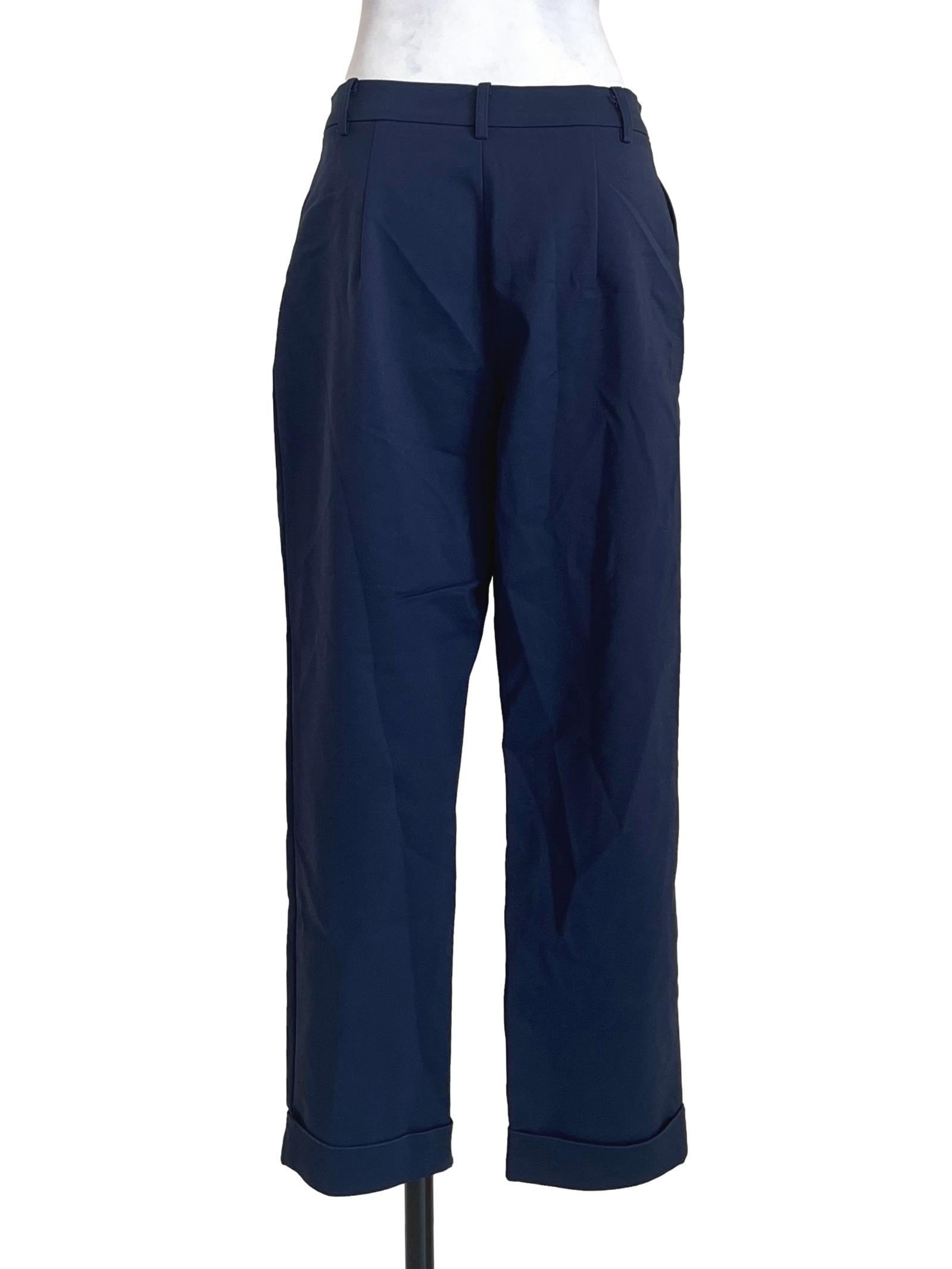 Peacock Blue Straight Pants LB