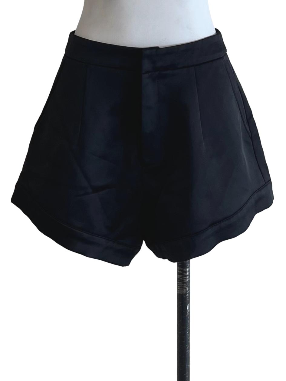Black High-Waisted Shorts