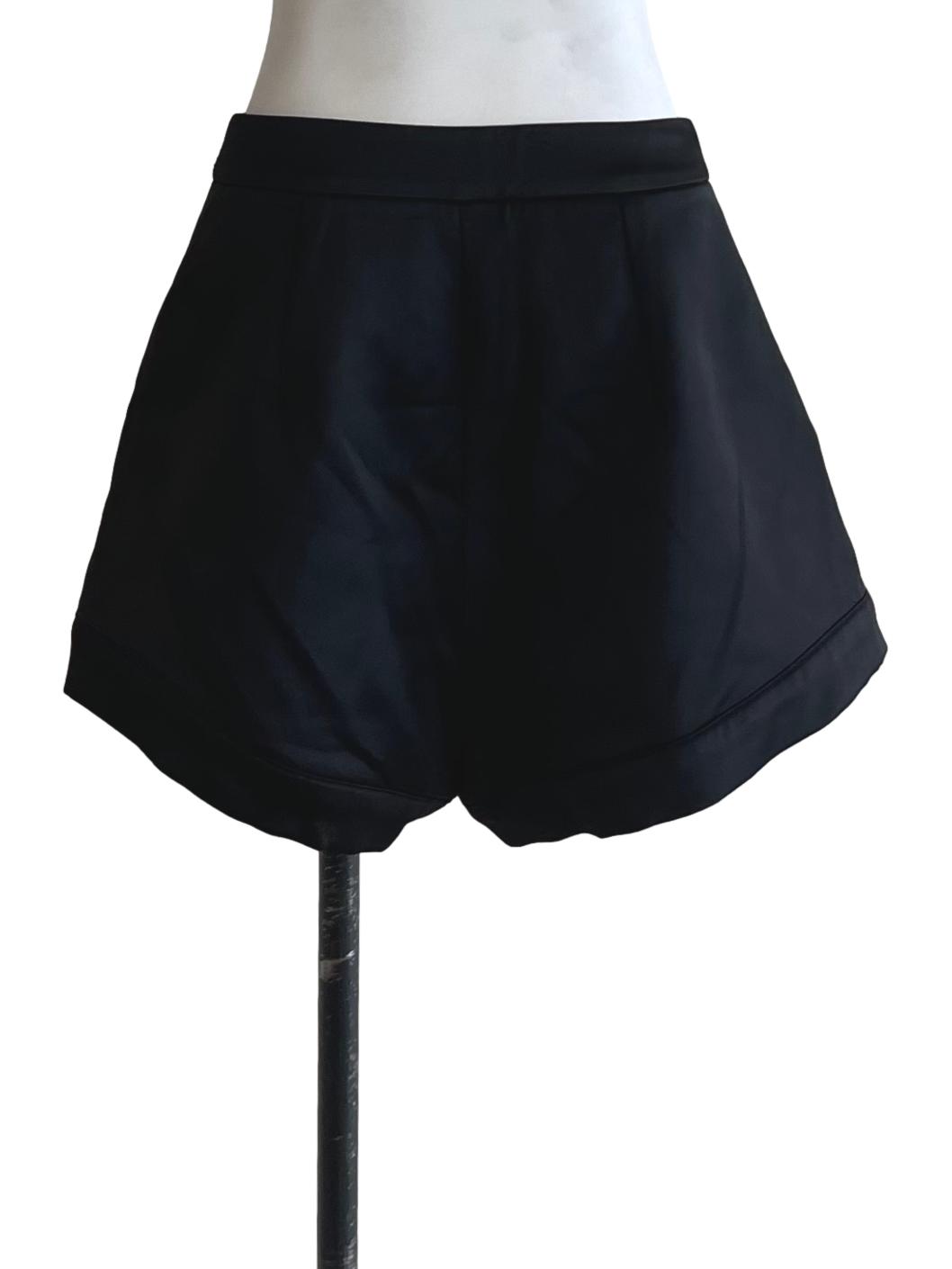 Black High-Waisted Shorts