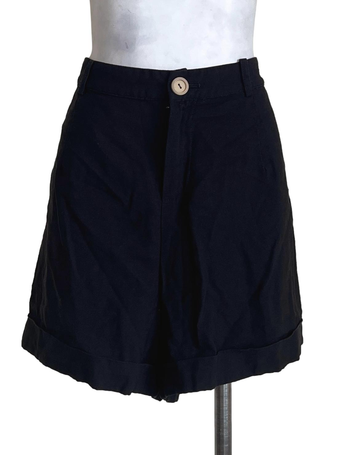 Ink Black Boyfriend Shorts