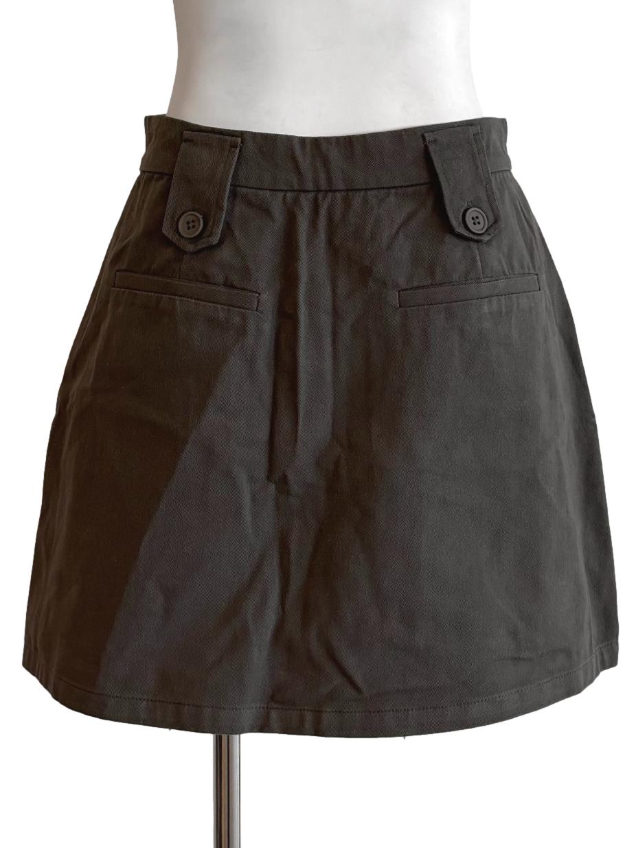 Army Green Mini Cargo Skirt YHF