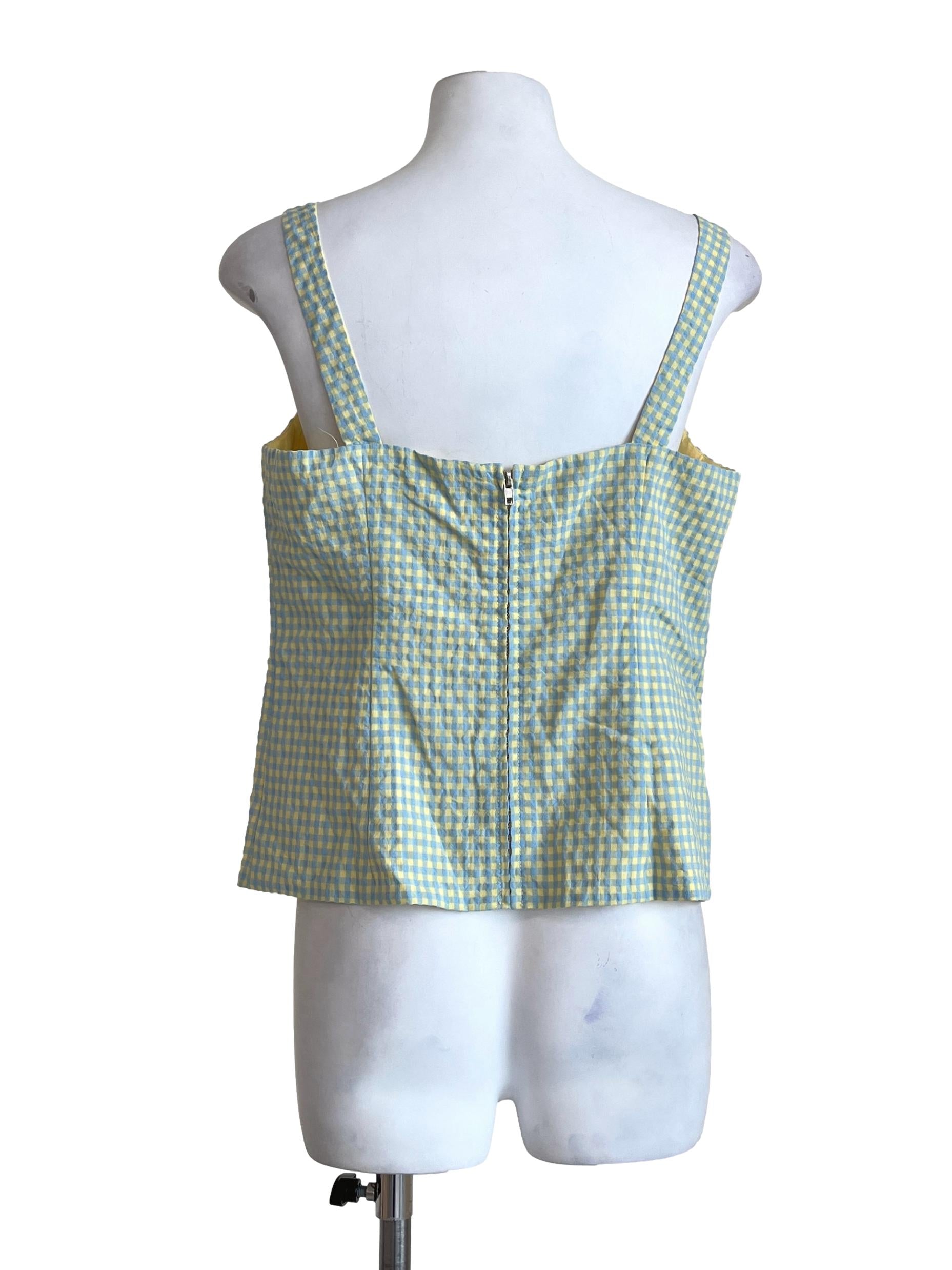 Fern Green Sweetheart Sleeveless Top