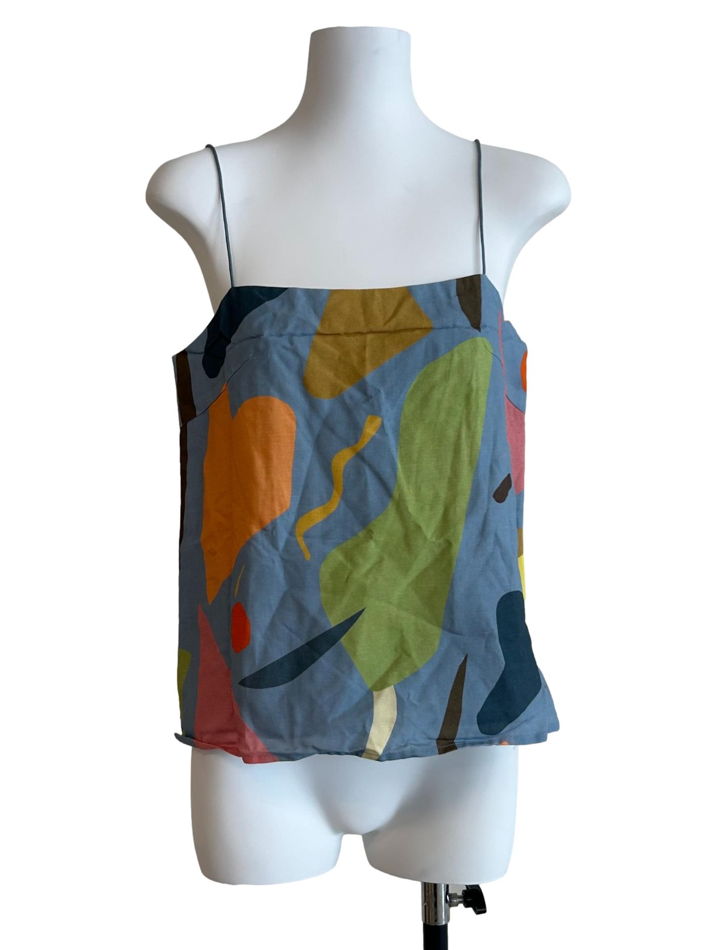 Blue Splendour Linen Cami Top OSN