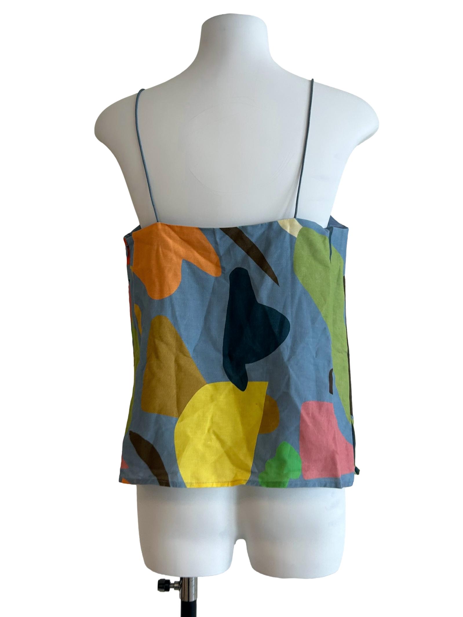 Blue Splendour Linen Cami Top OSN