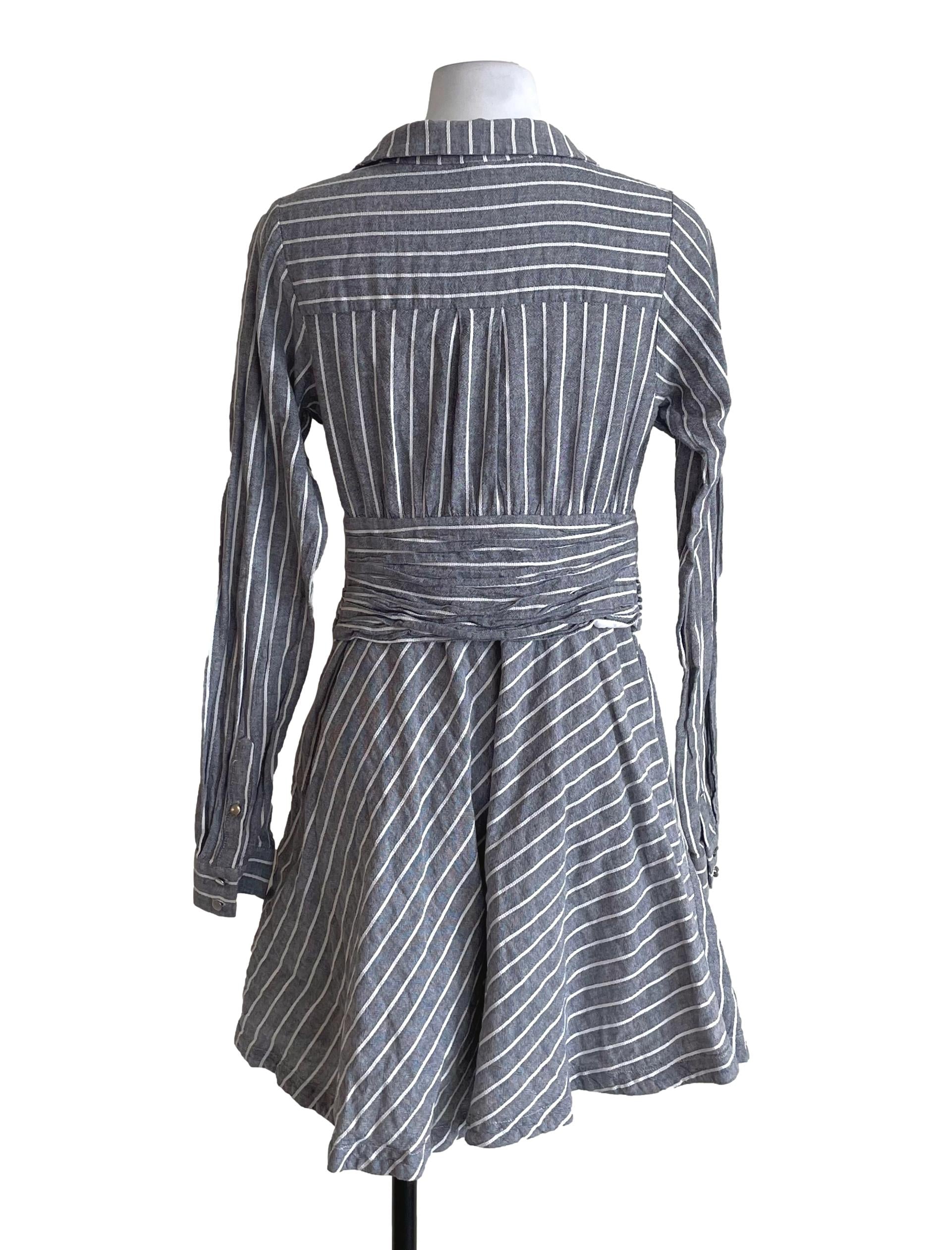 Coin Grey Bengal Stripes Suit Dress