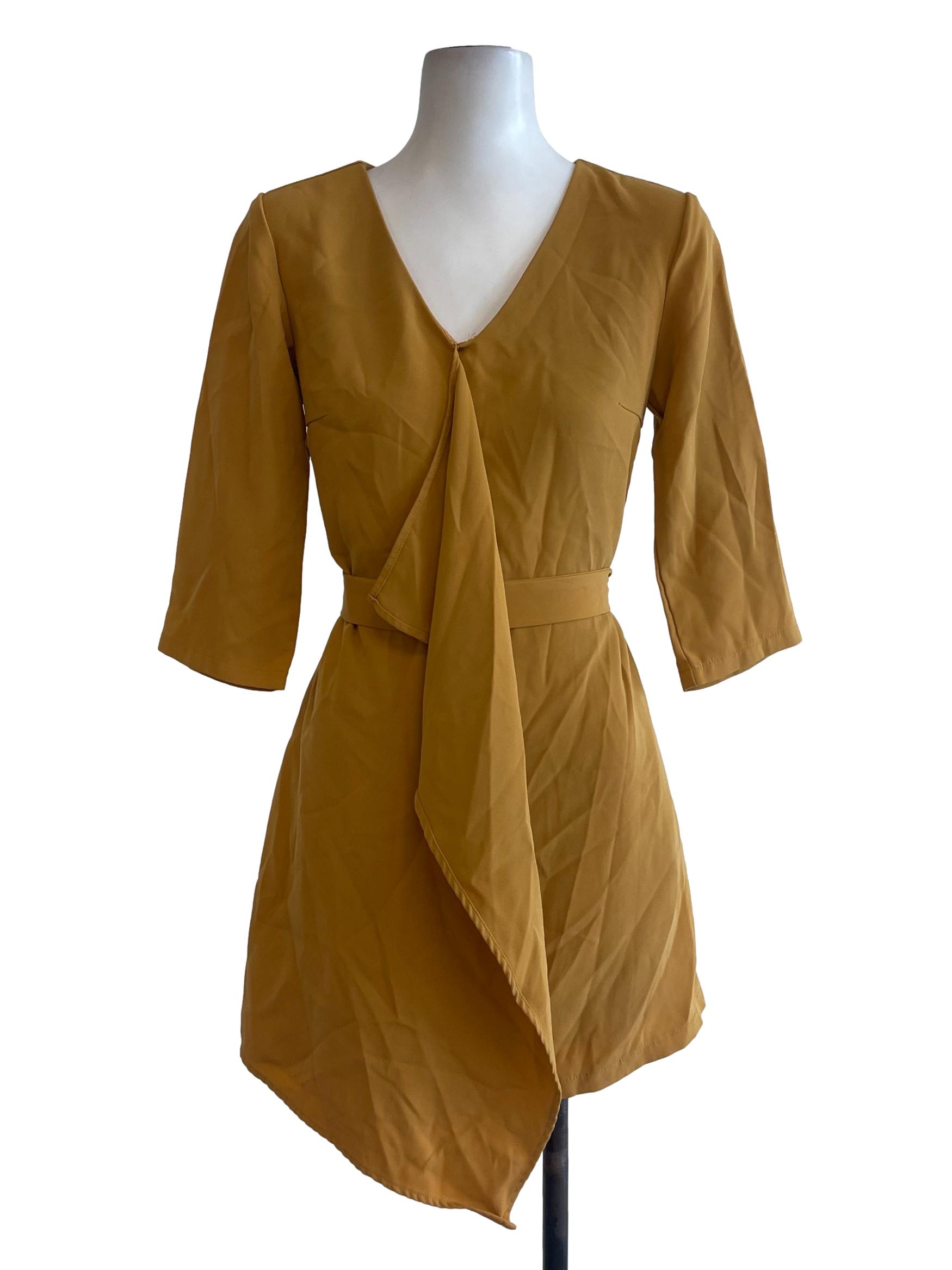 Yellow Half Sleeves Dress