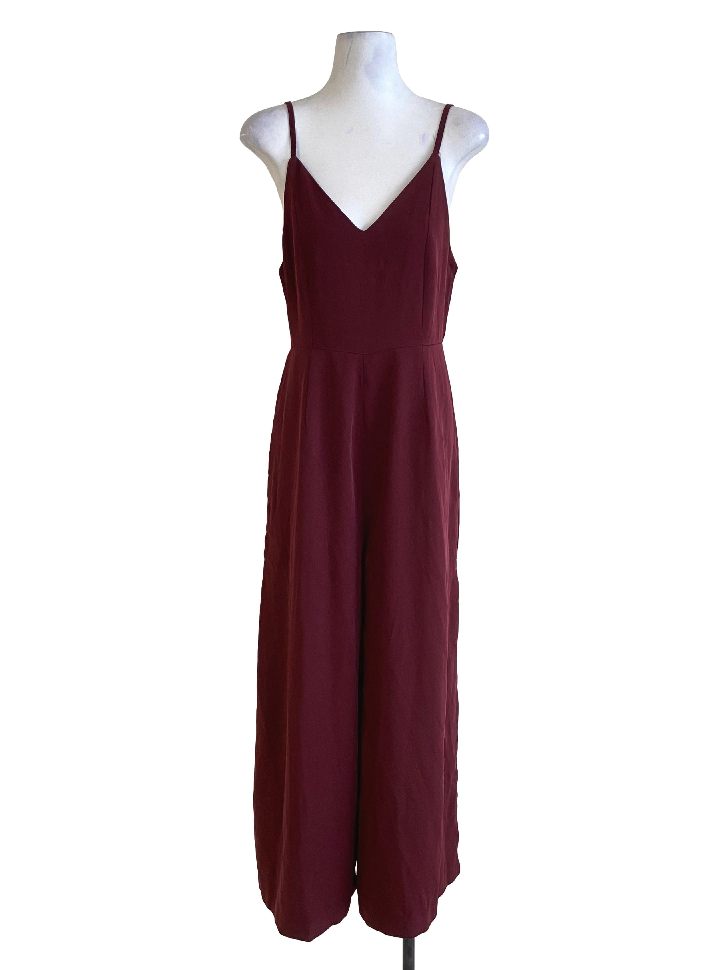Maroon Wine Red Side Slits Jumper TEM