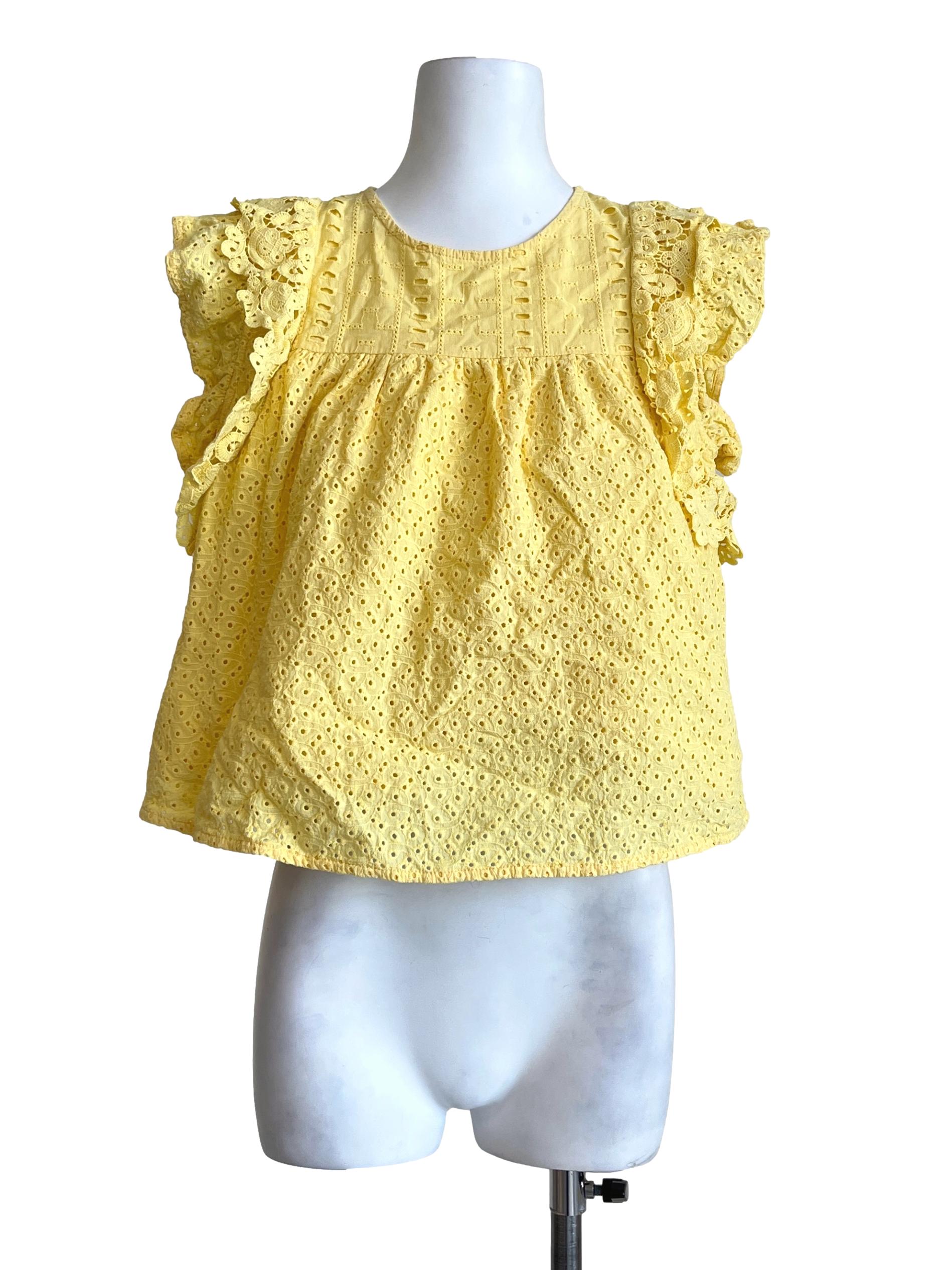 Pineapple Yellow Halter Sleeveless Top
