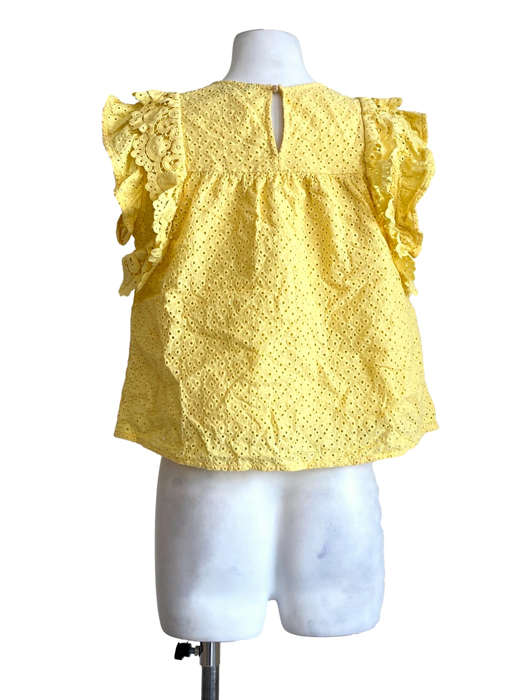 Pineapple Yellow Halter Sleeveless Top