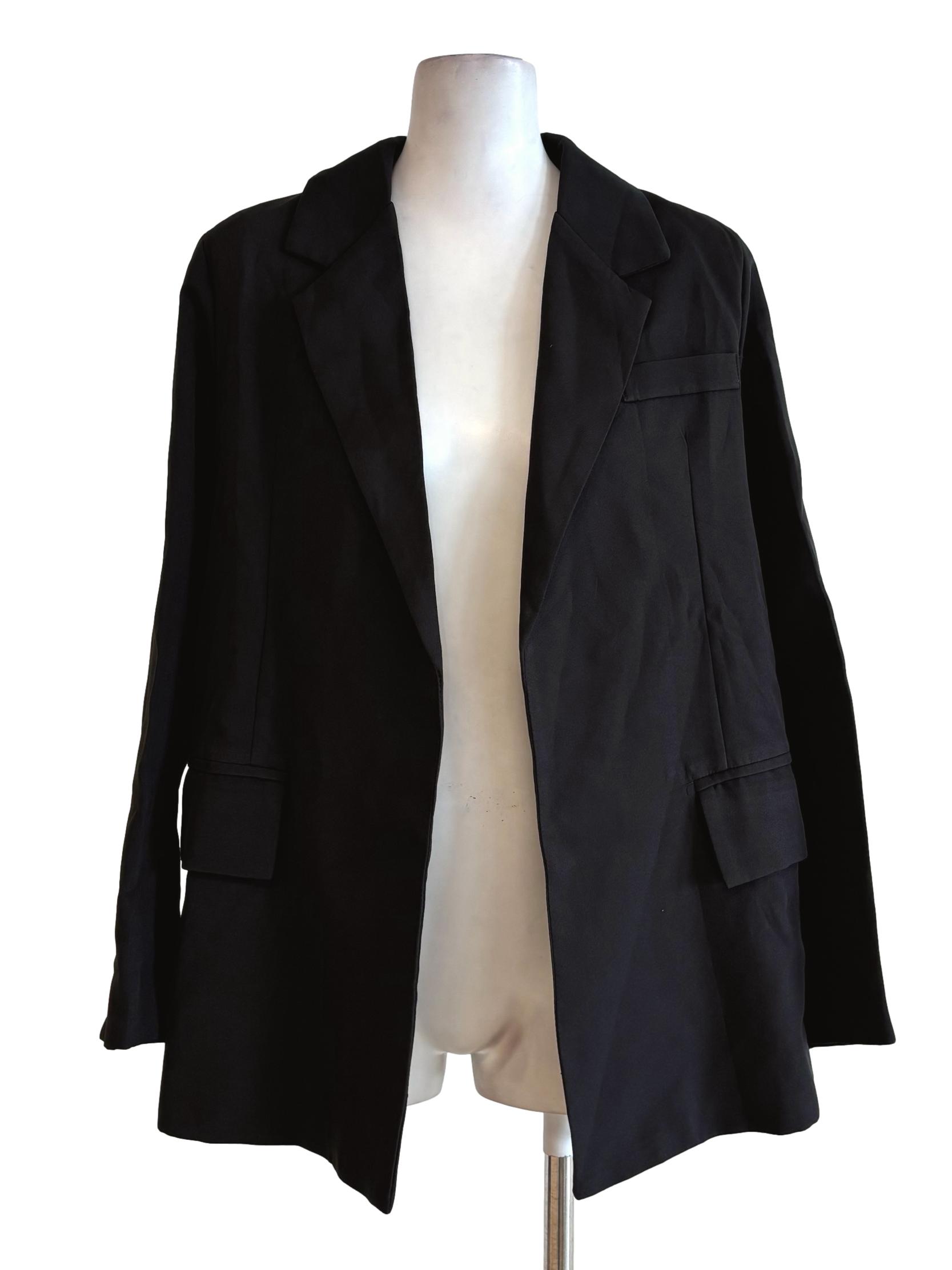 Black Relaxed Blazer