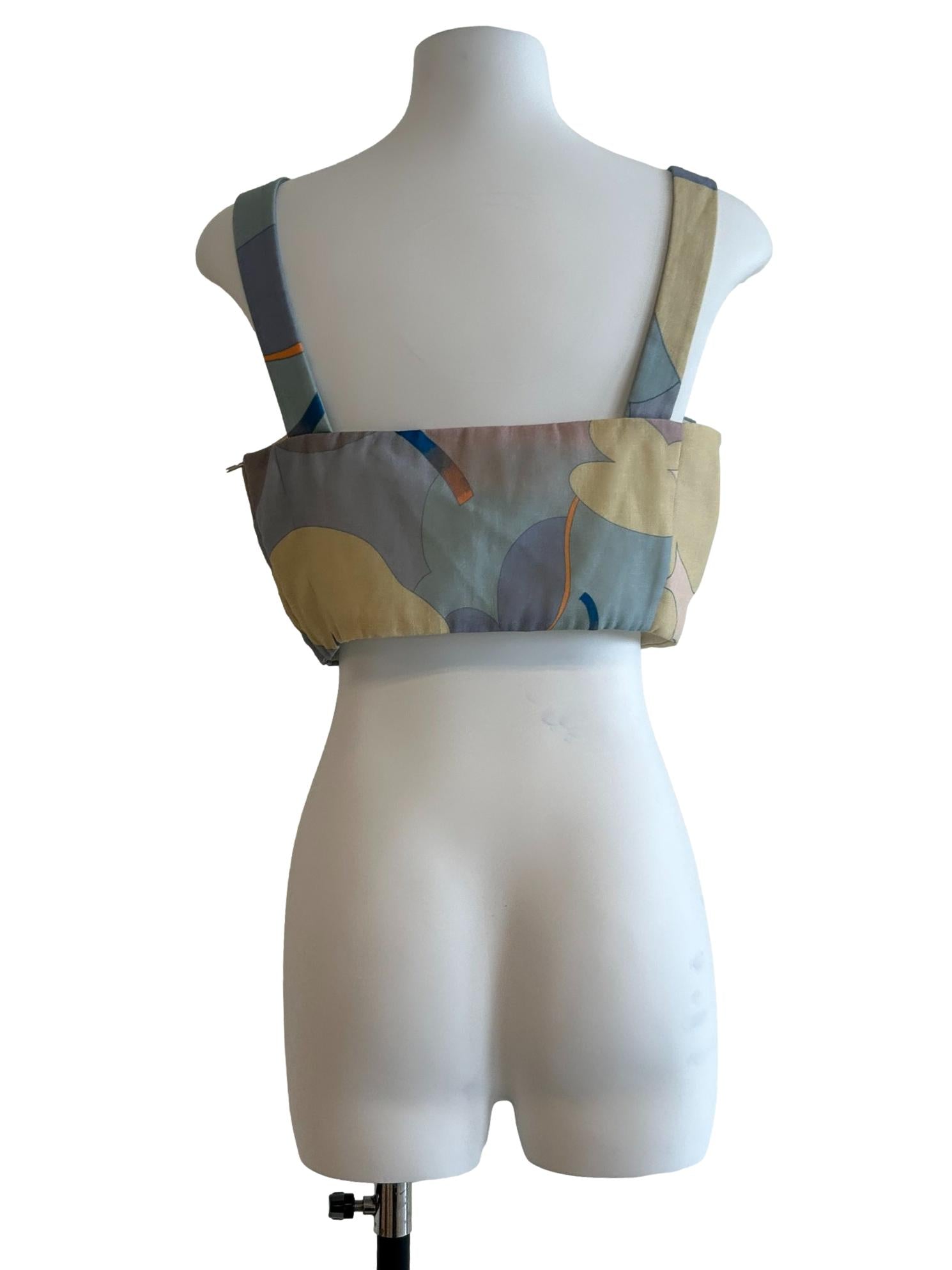 Green Fairground Crop Top OSN
