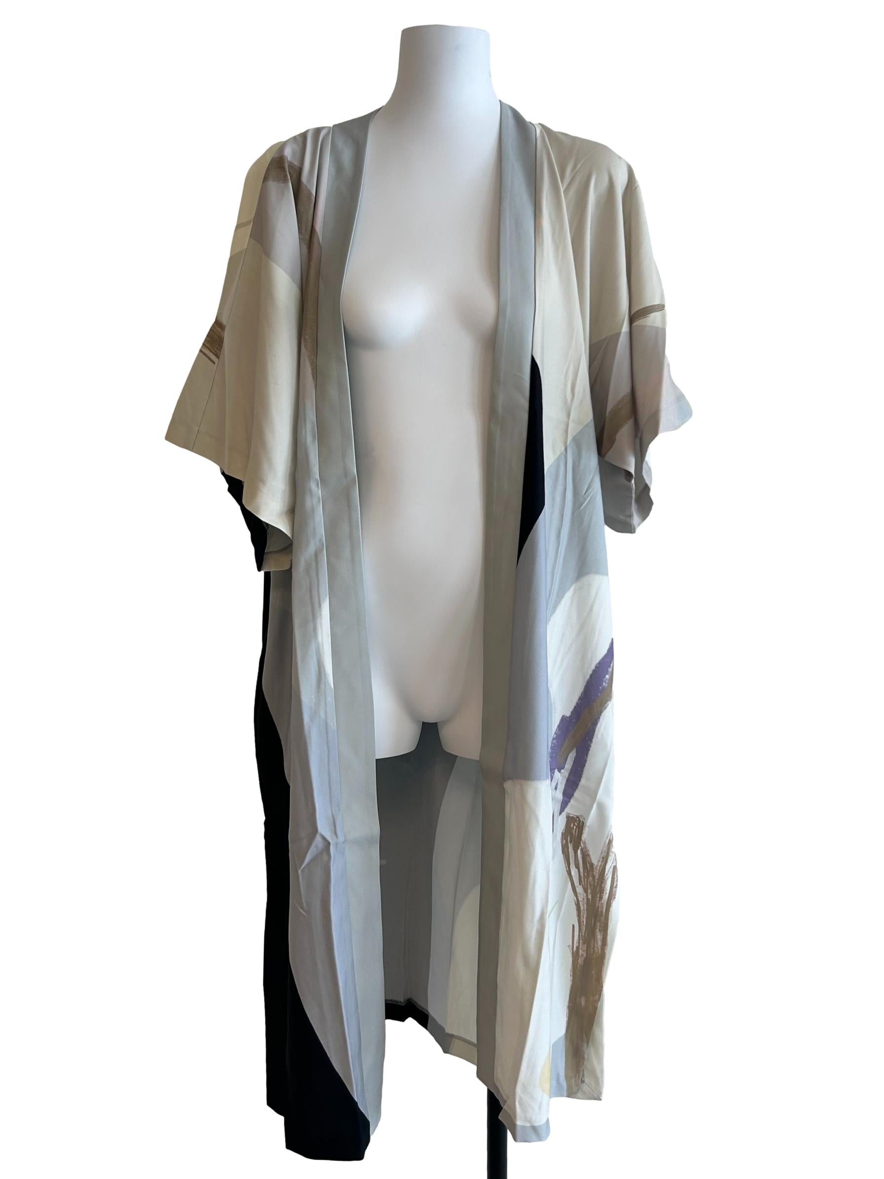 Navy Print A Place To Be Longline Duster OSN