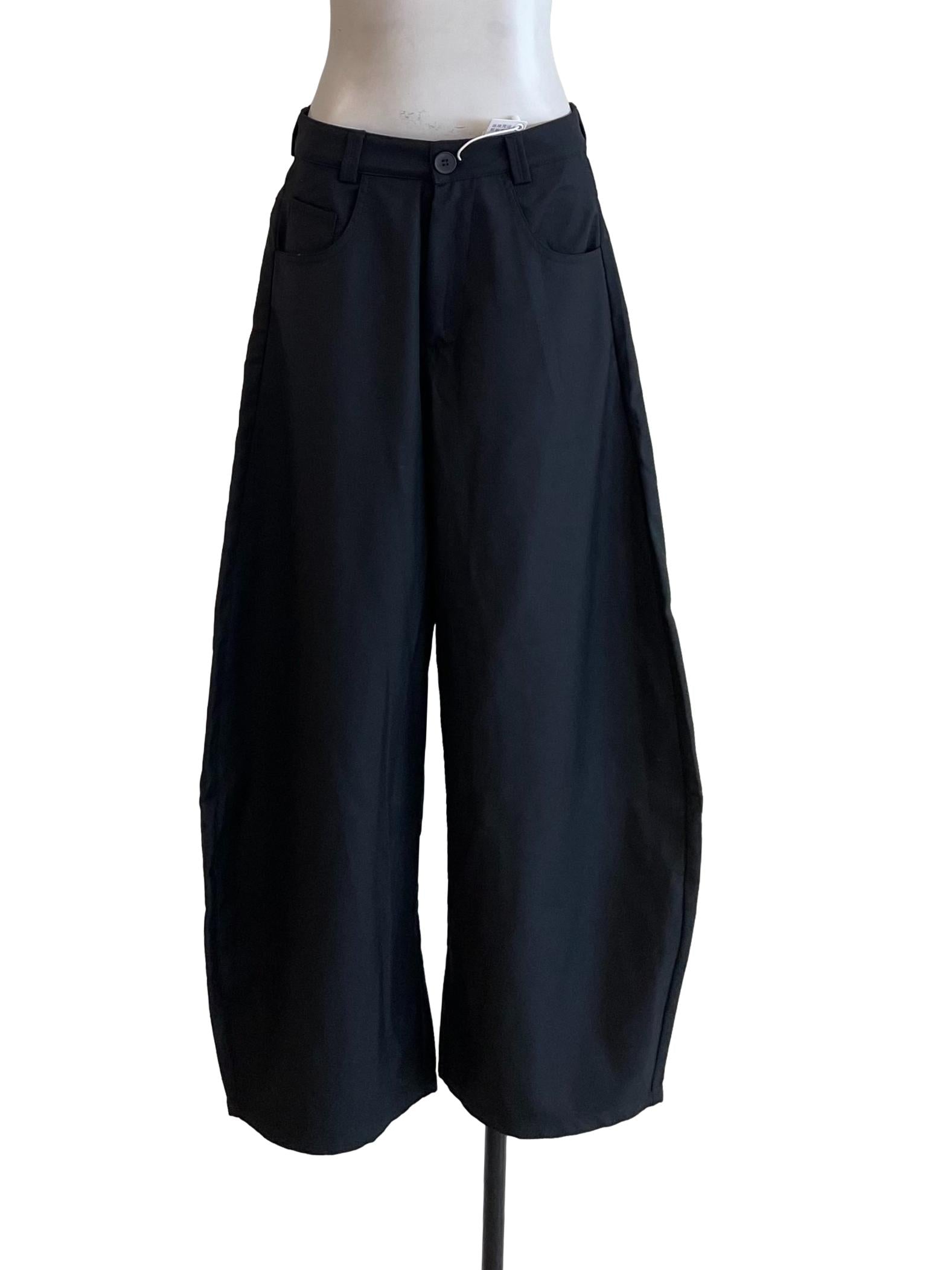 Charcoal Curve Baggy Pants