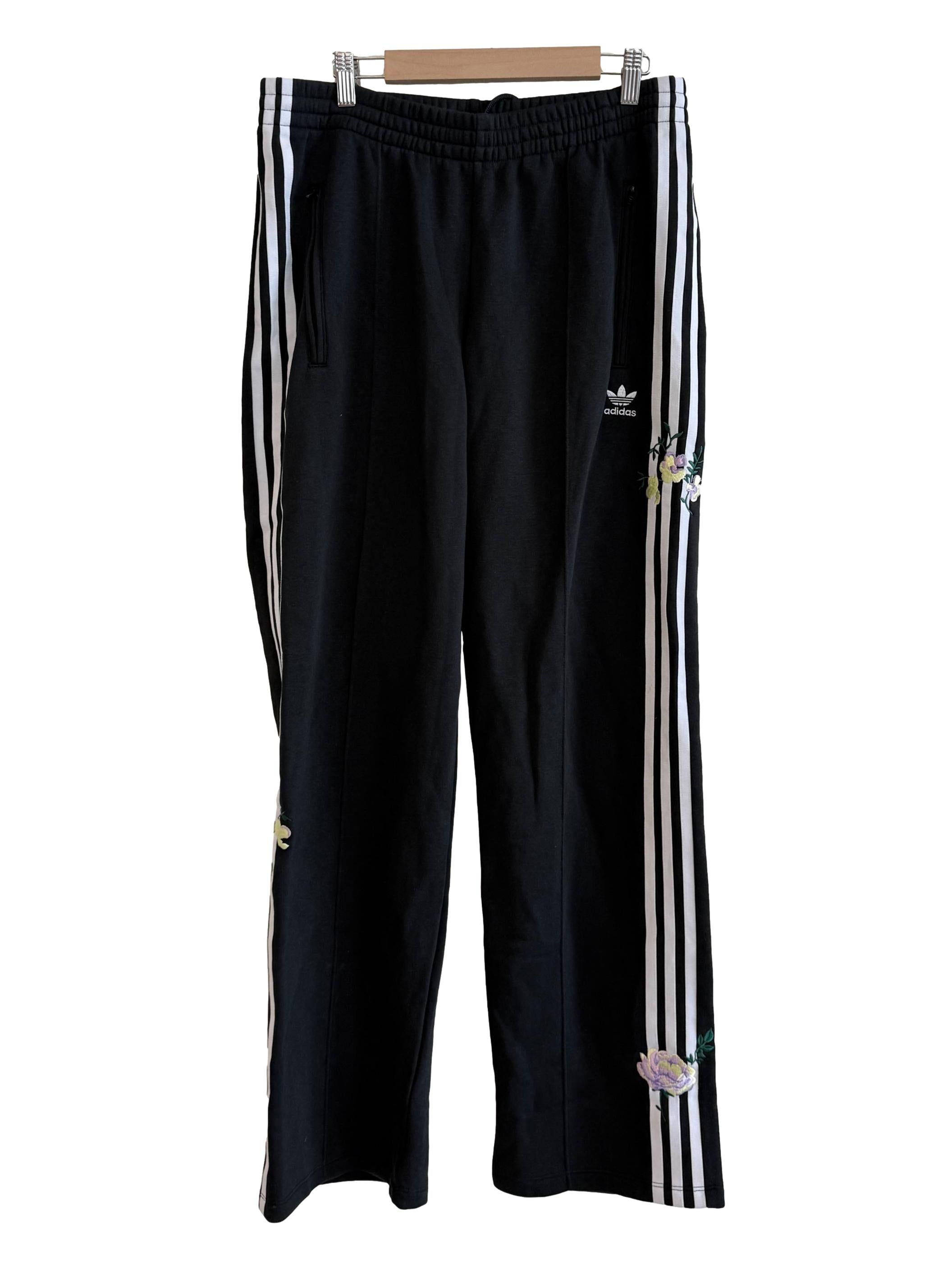 Black Flower Printed Pants