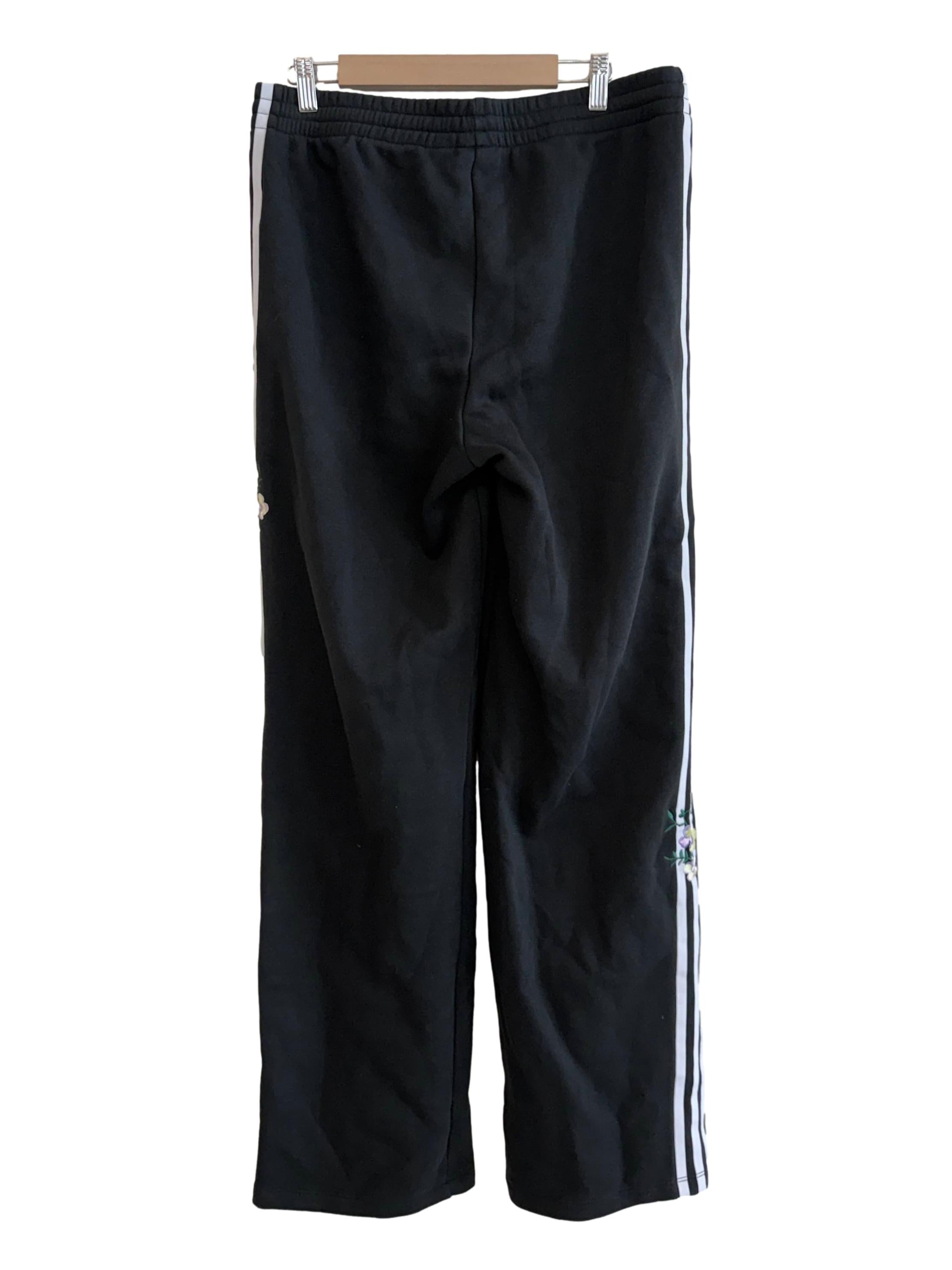 Black Flower Printed Pants