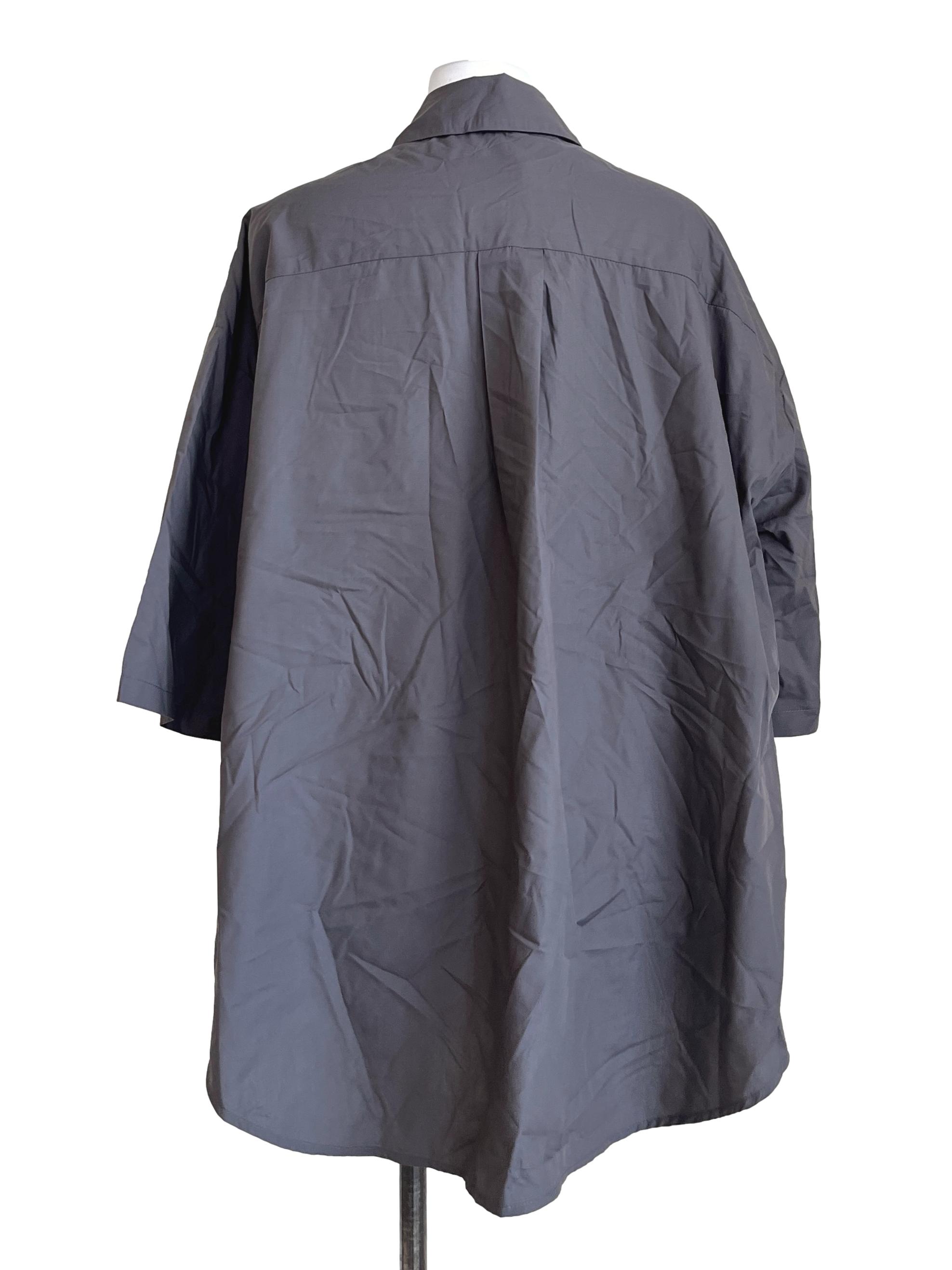 Fog Grey Oversized Boyfriend Shirt TTR